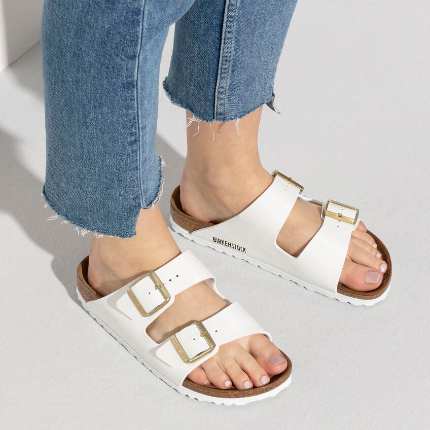 Arizona Classic Footbed: White Patent