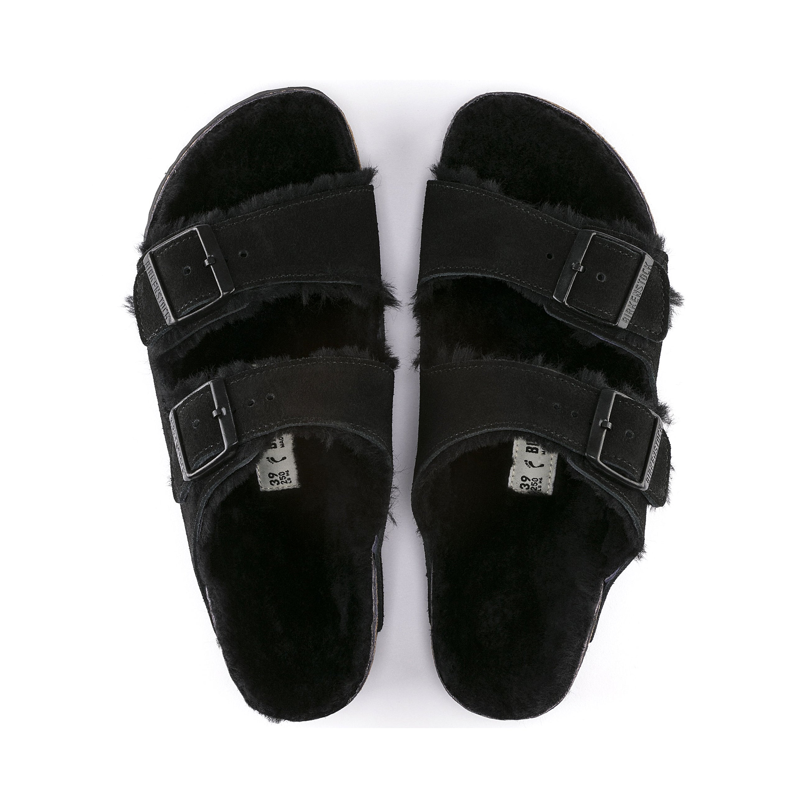 Arizona Shearling Black Suede Leather/Shearling