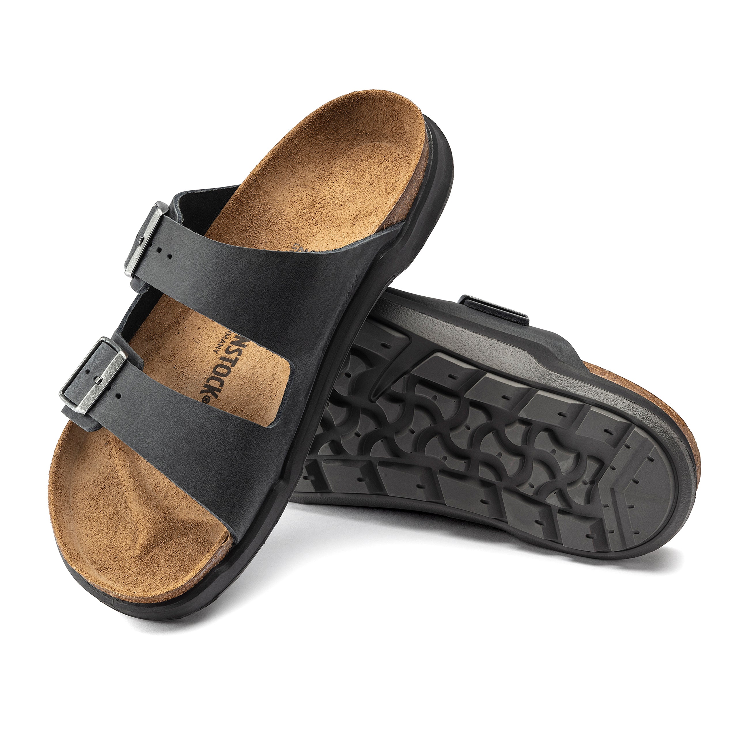 Arizona Cross Town Arctic Black Waxy Leather