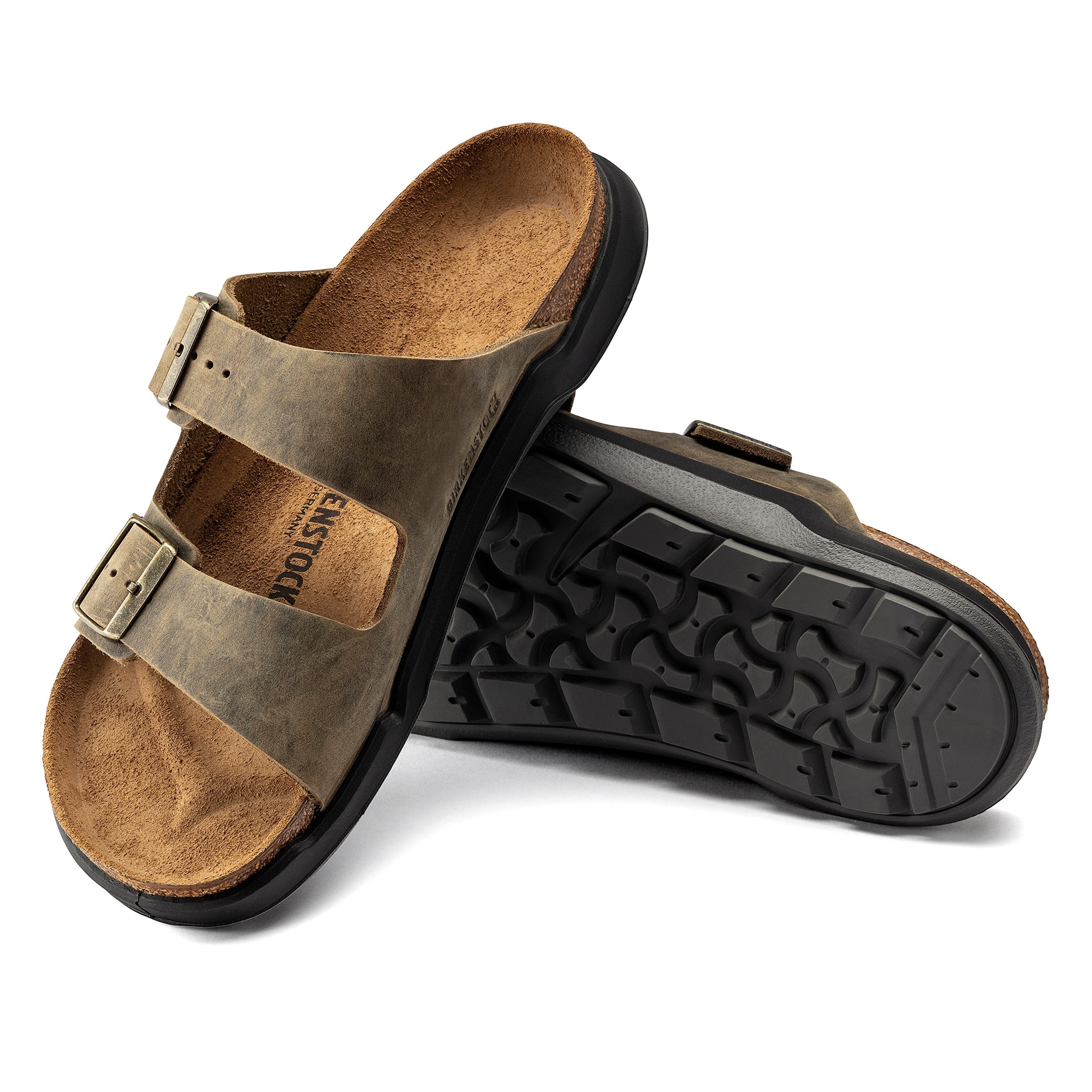 Arizona Cross Town Arctic Faded Khaki Waxy Leather