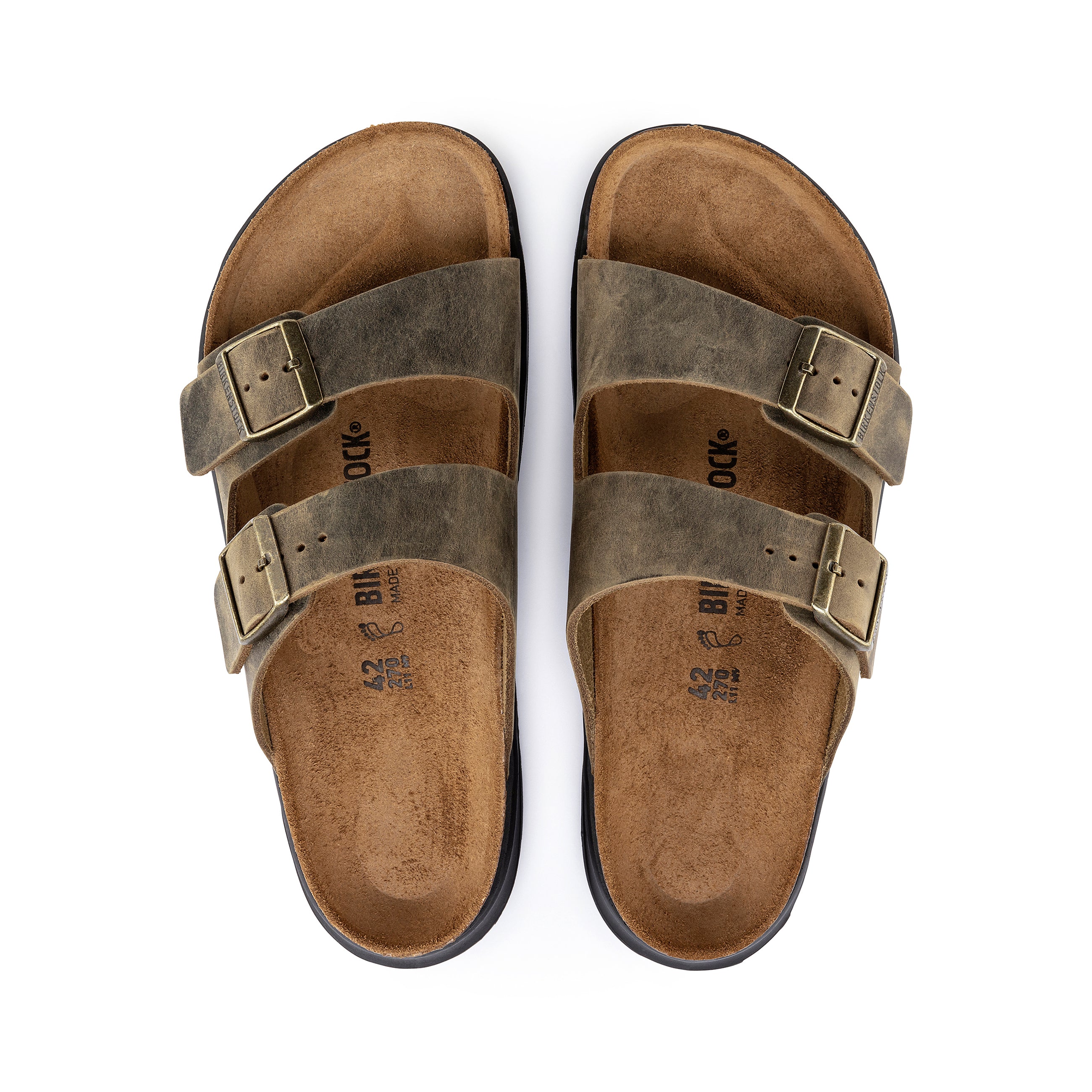 Arizona Cross Town Arctic Faded Khaki Waxy Leather