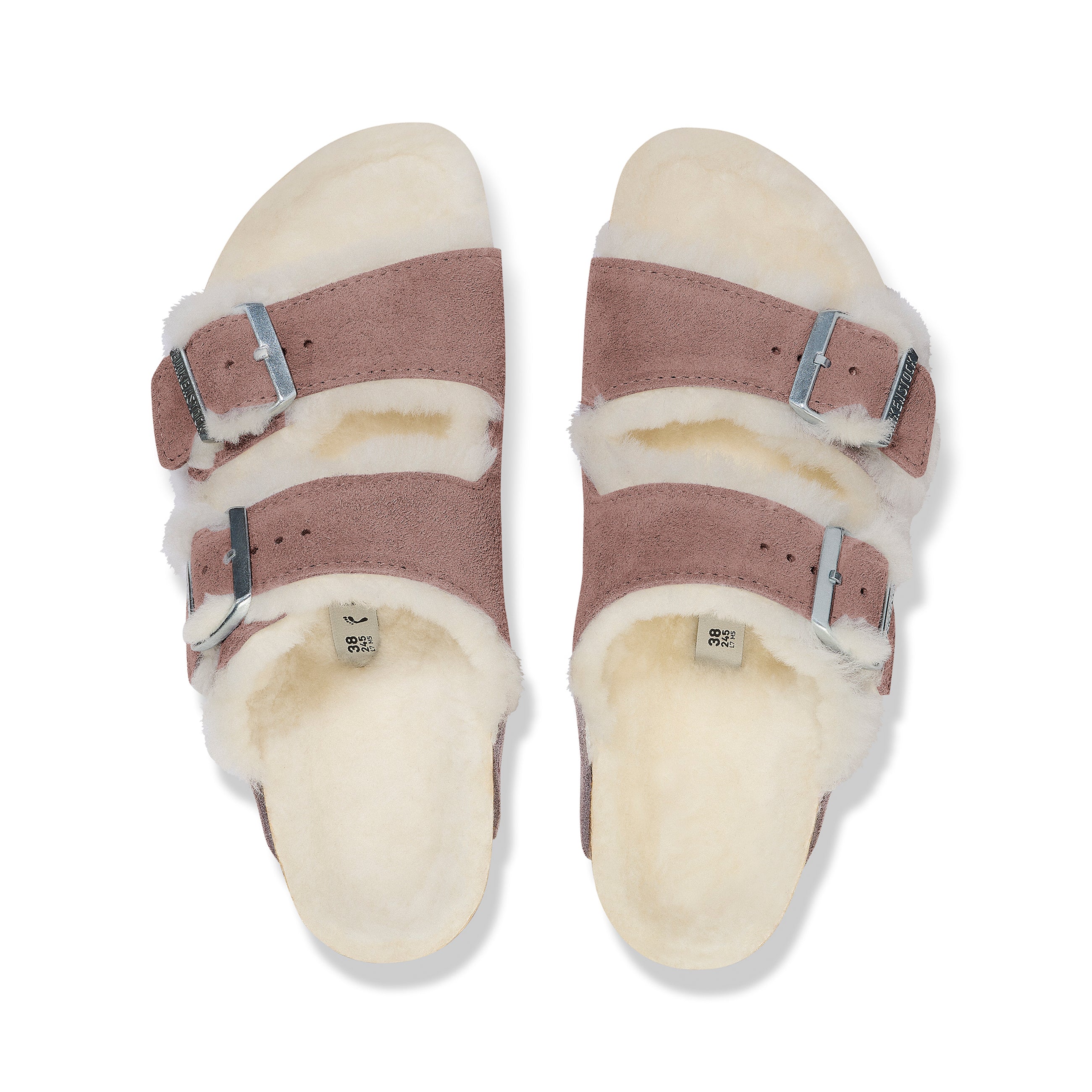 Arizona Shearling Suede Leather/Shearling Faded Purple