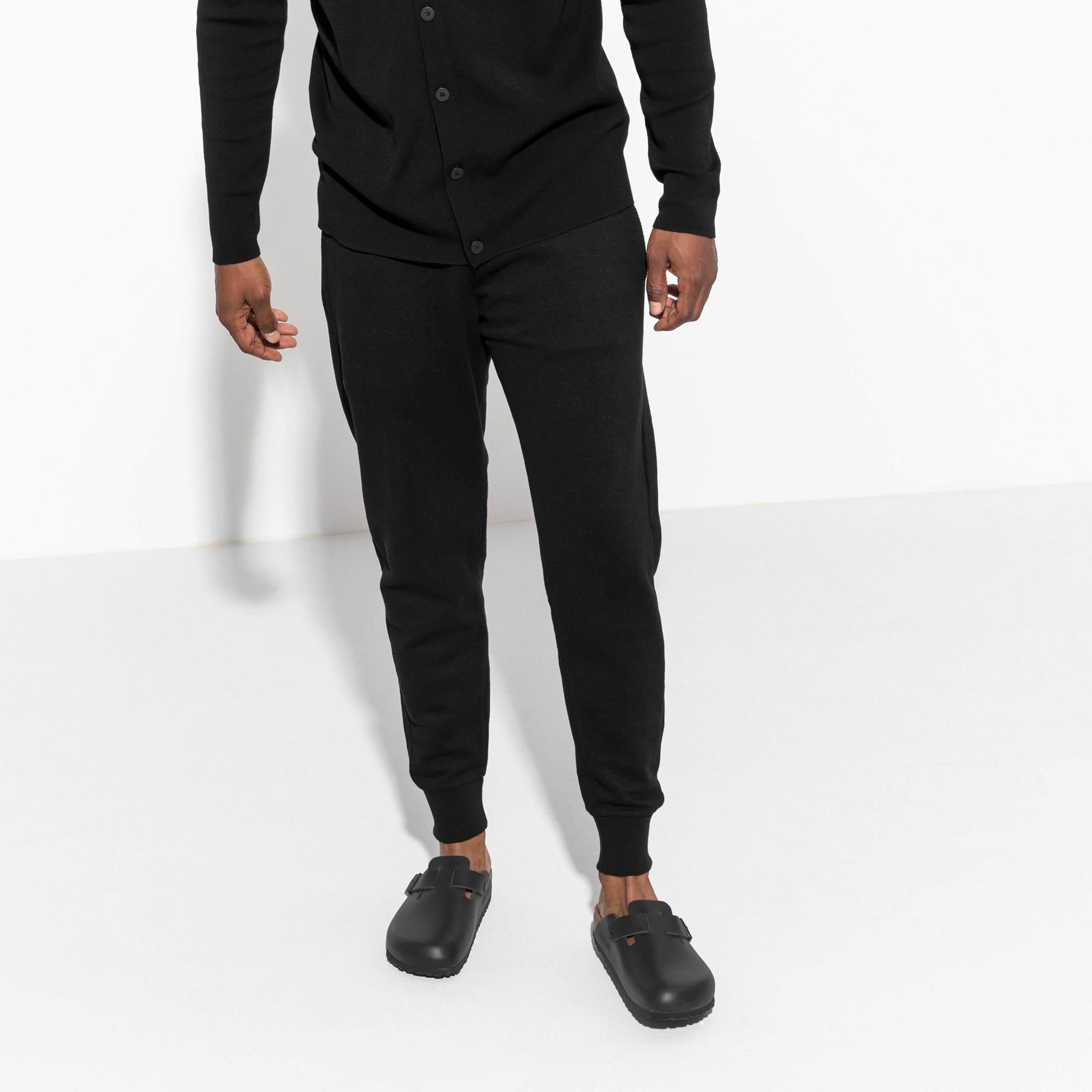 Boston Black Smooth Leather