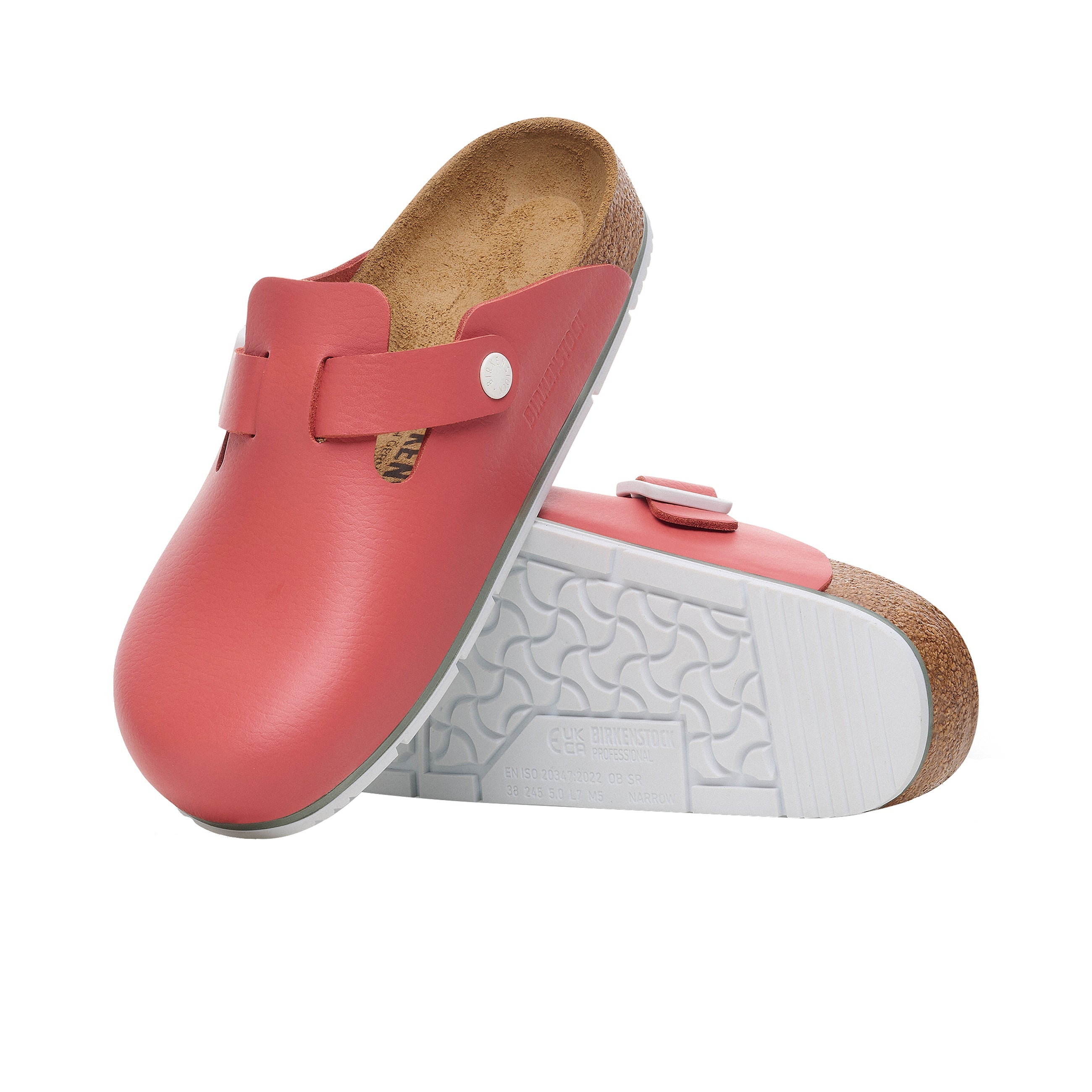 Boston Pro Mars Red PU Coated Natural Leather