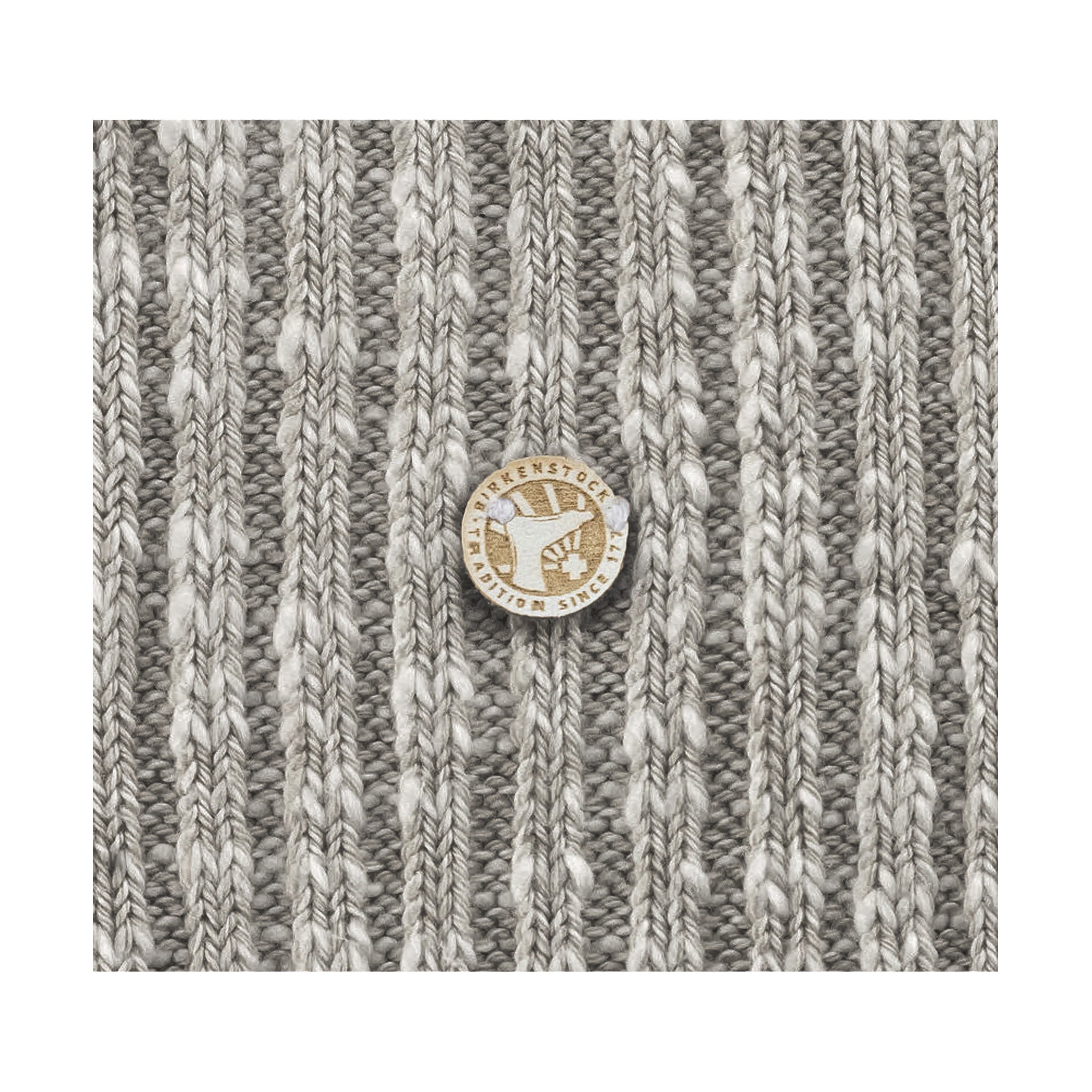 Cotton Slub Sock Grey White