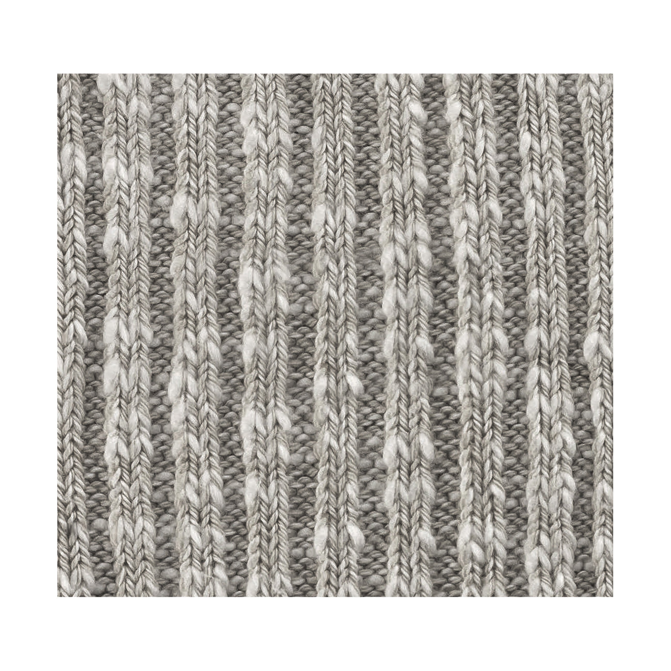 Cotton Slub Grey White