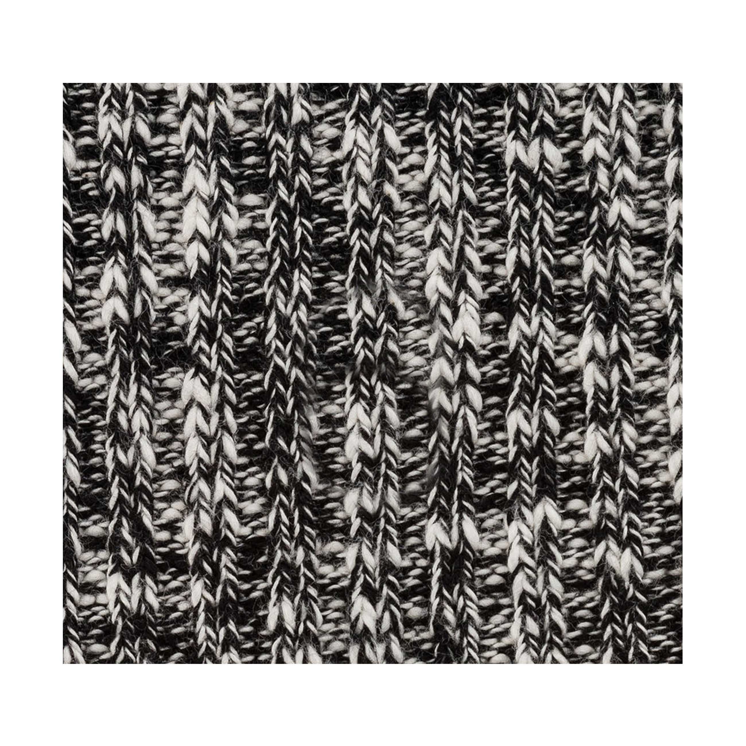 Cotton Slub Sock Black Grey