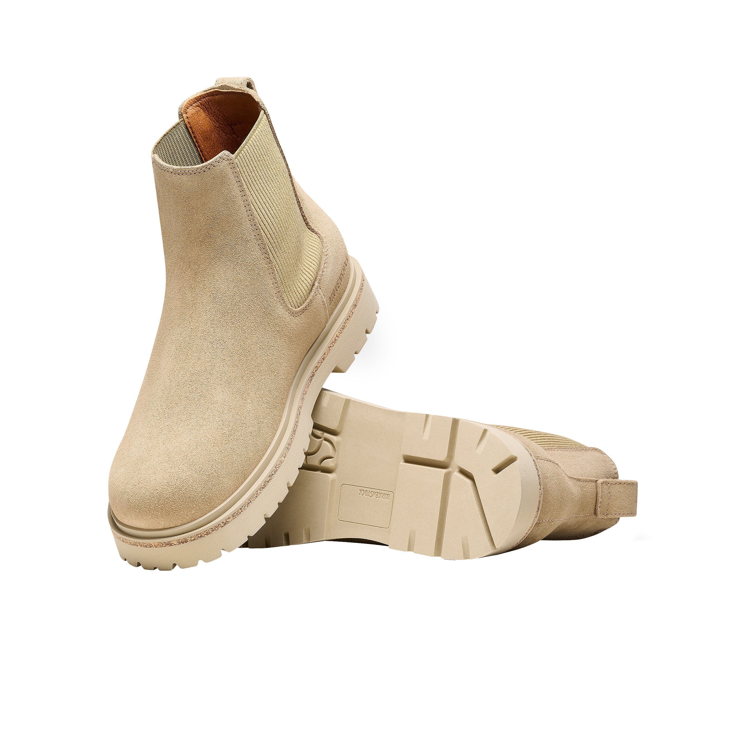 Highwood W Taupe Suede Leather