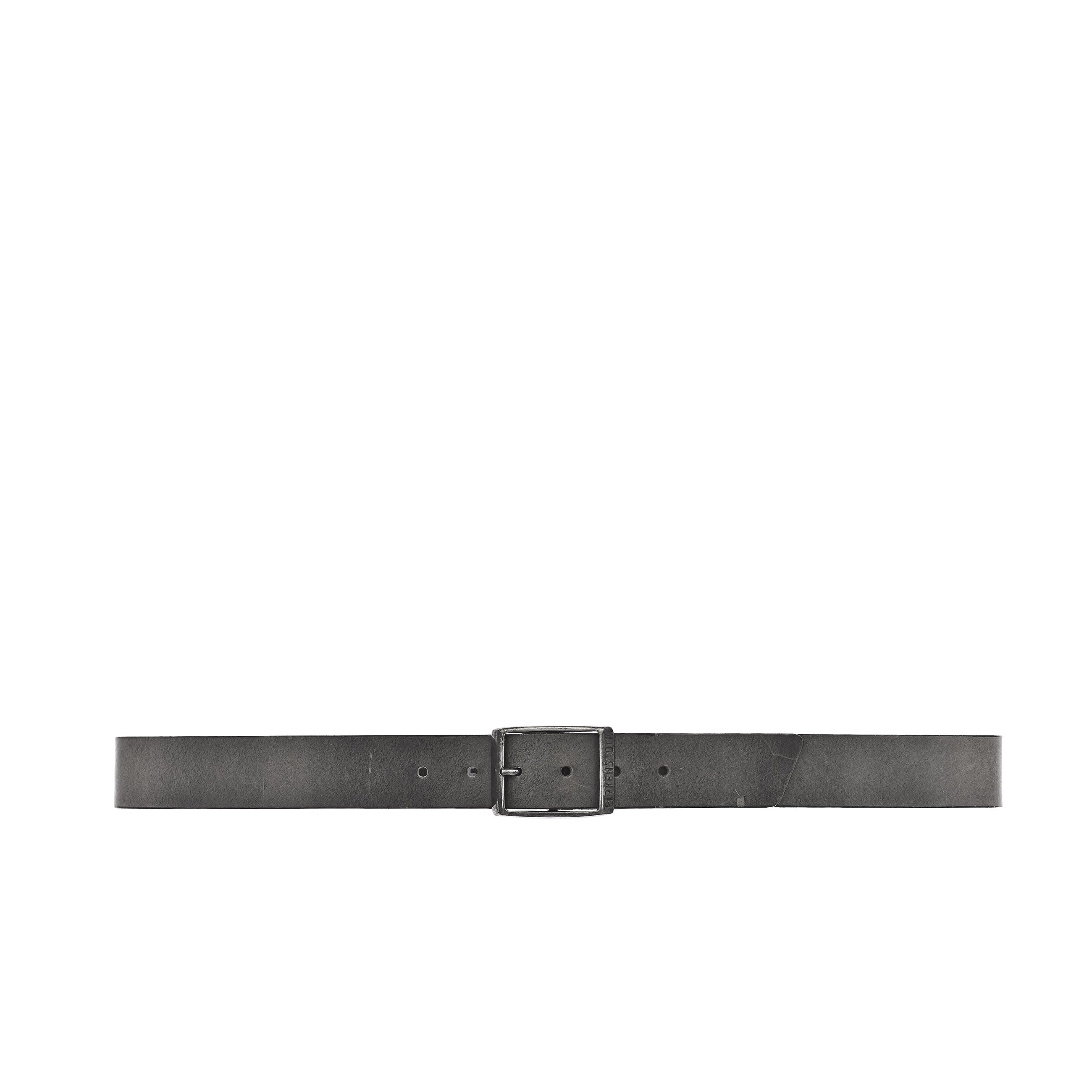 Kansas Gray Oiled Leather 35mm One Size