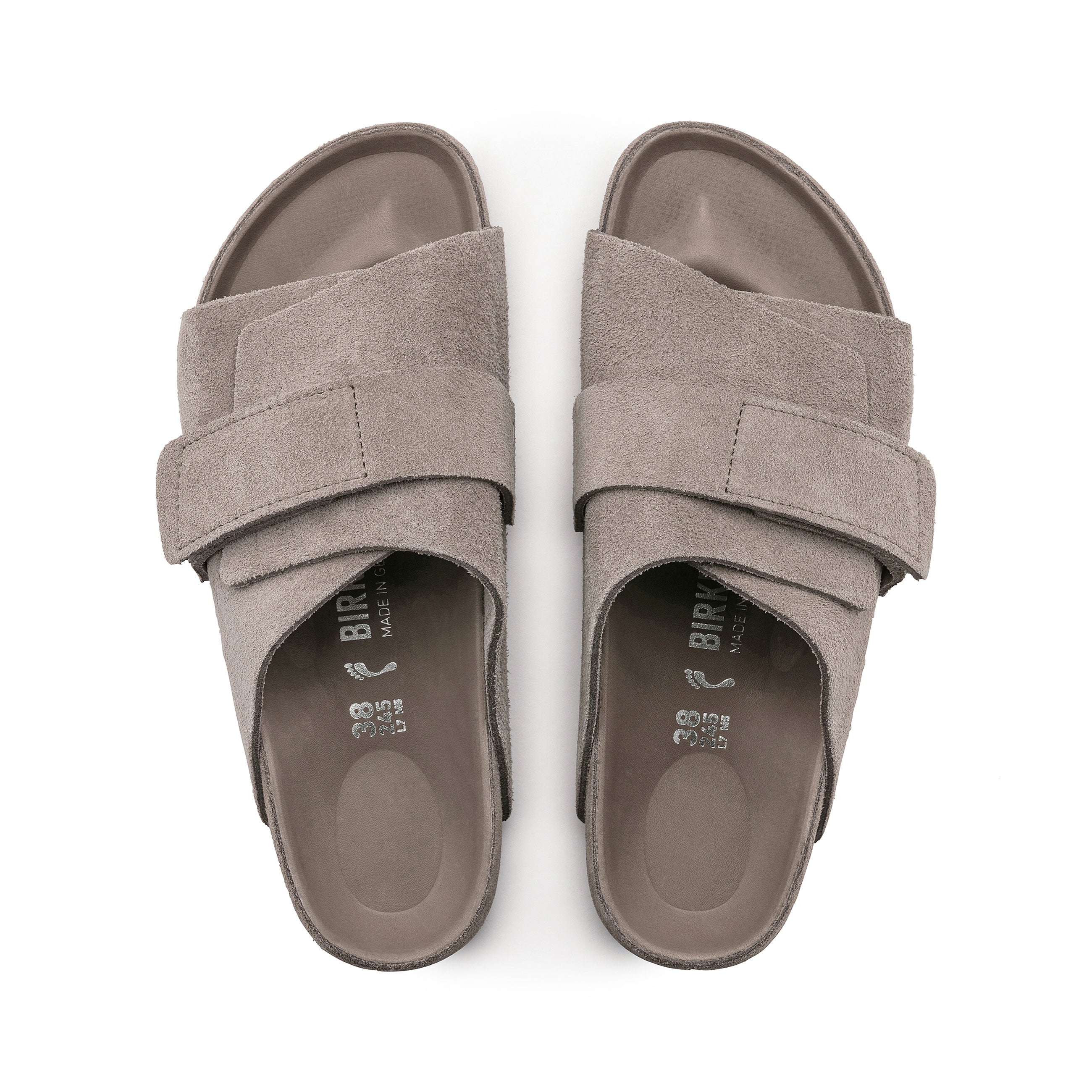 Kyoto Exquisite Gray Taupe Suede Leather