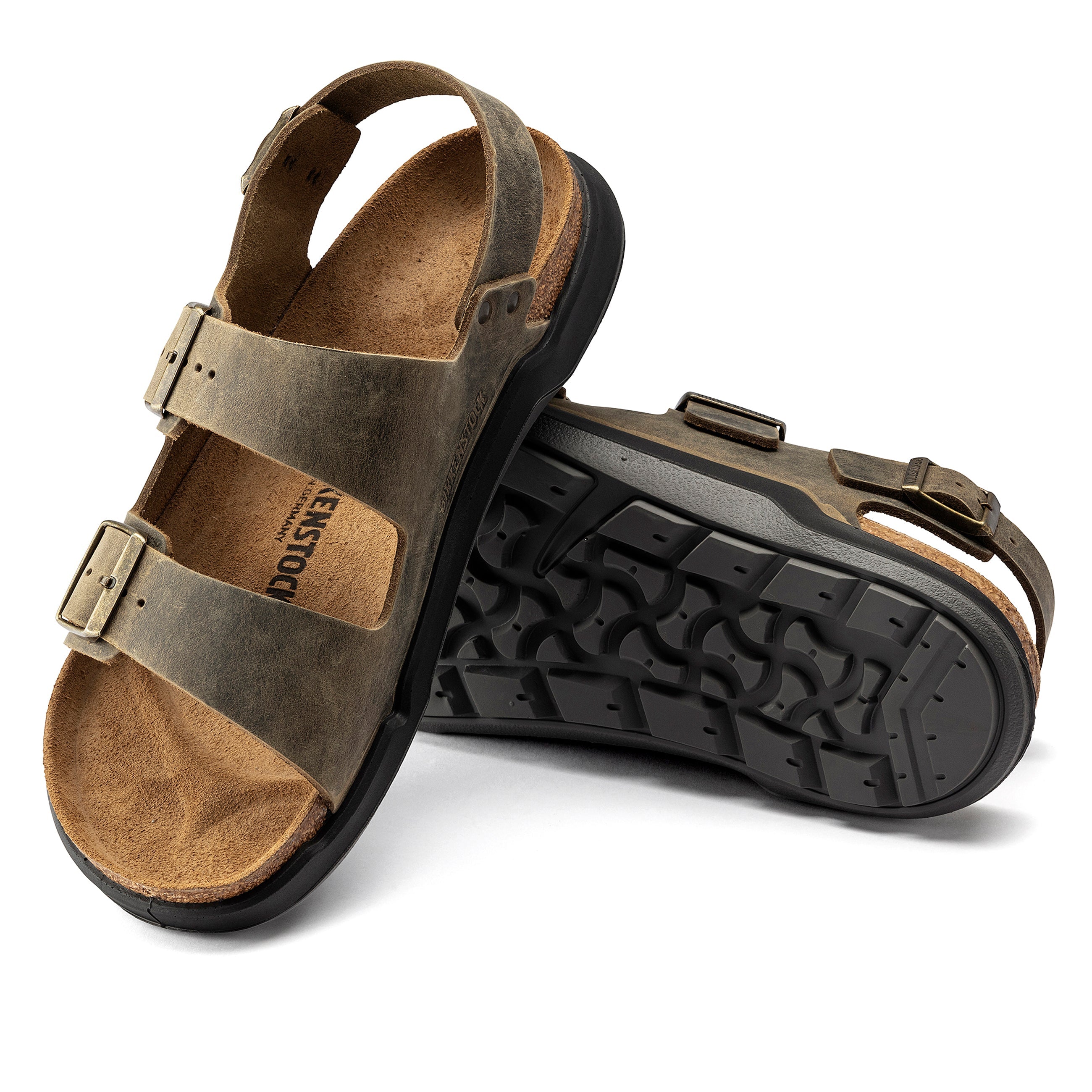 Milano Cross Town Arctic Faded Khaki Waxy Leather