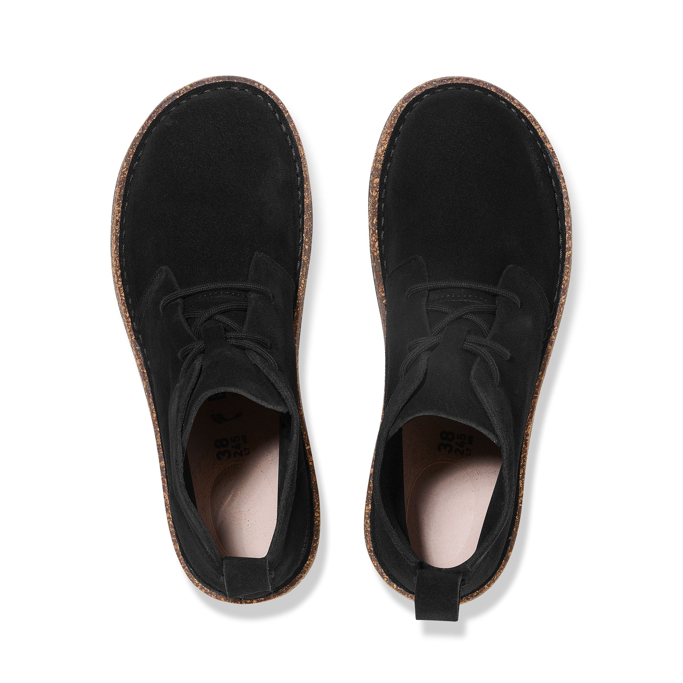 Uppsala Mid Black Suede Leather