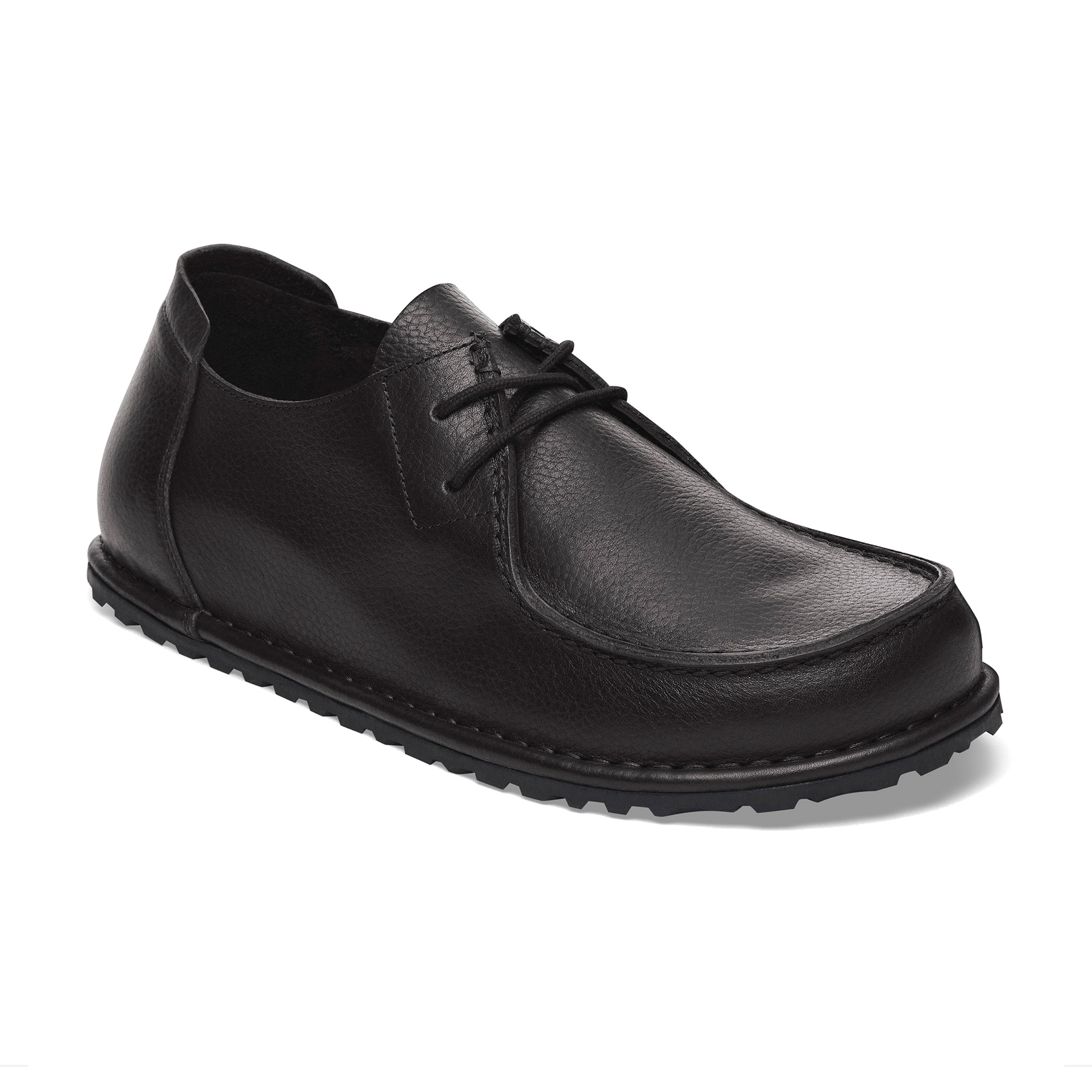 Utti Lace Black Grained Leather