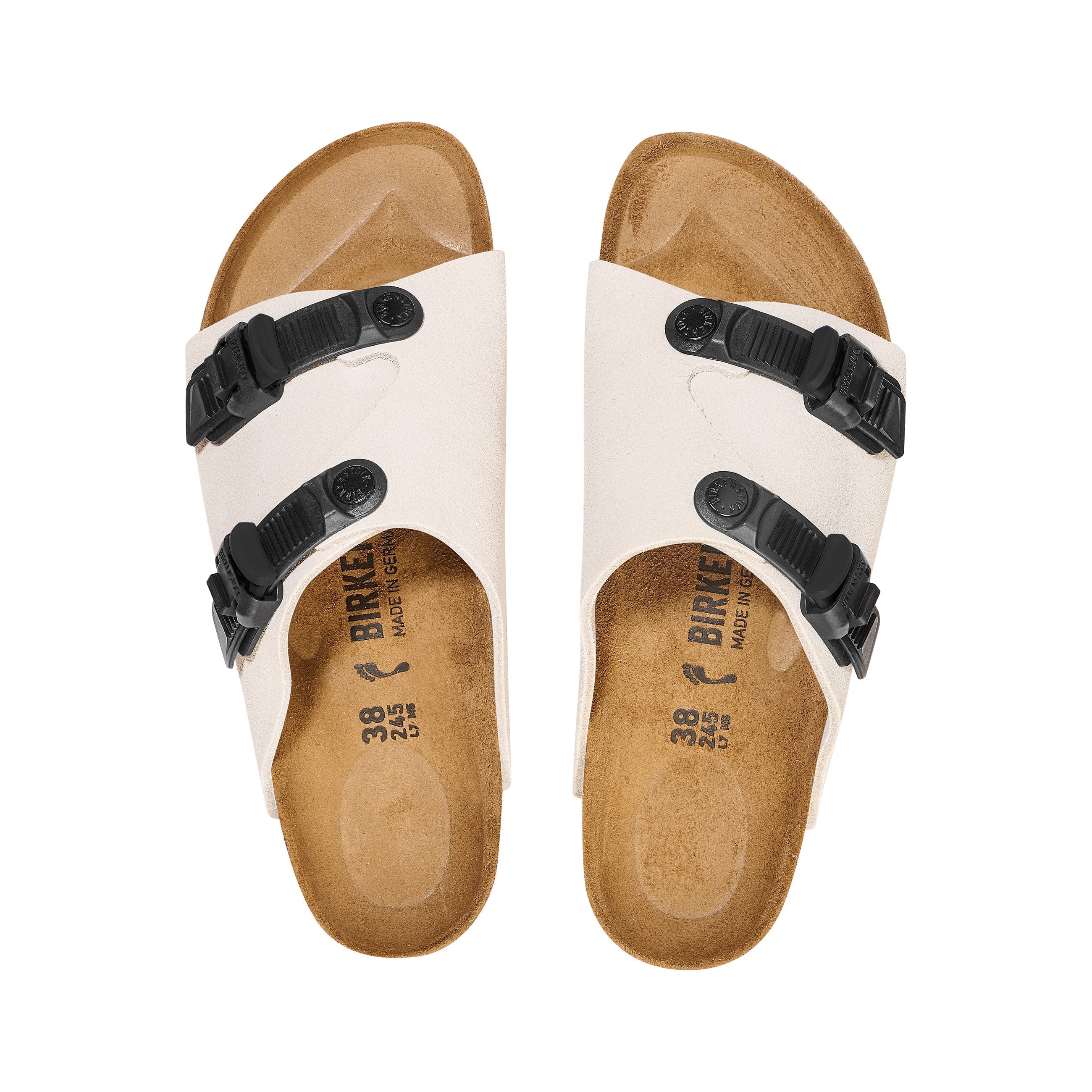 Zurich Tech Antique White Suede Leather