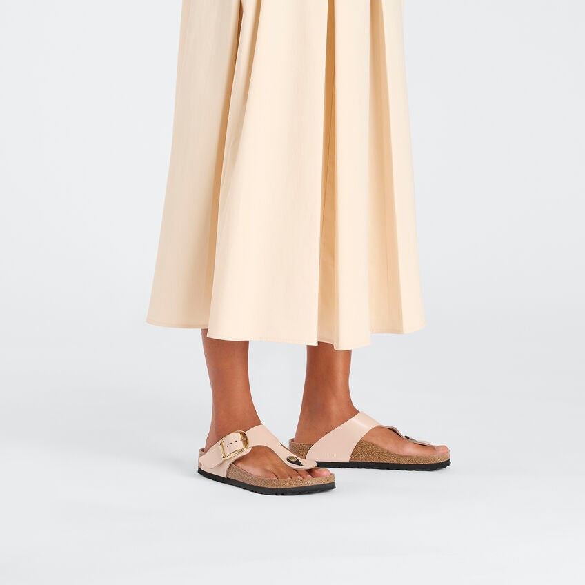 Gizeh Big Buckle: High Shine Beige