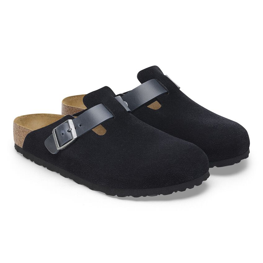 Boston Classic Footbed: Midnight Suede/Oiled