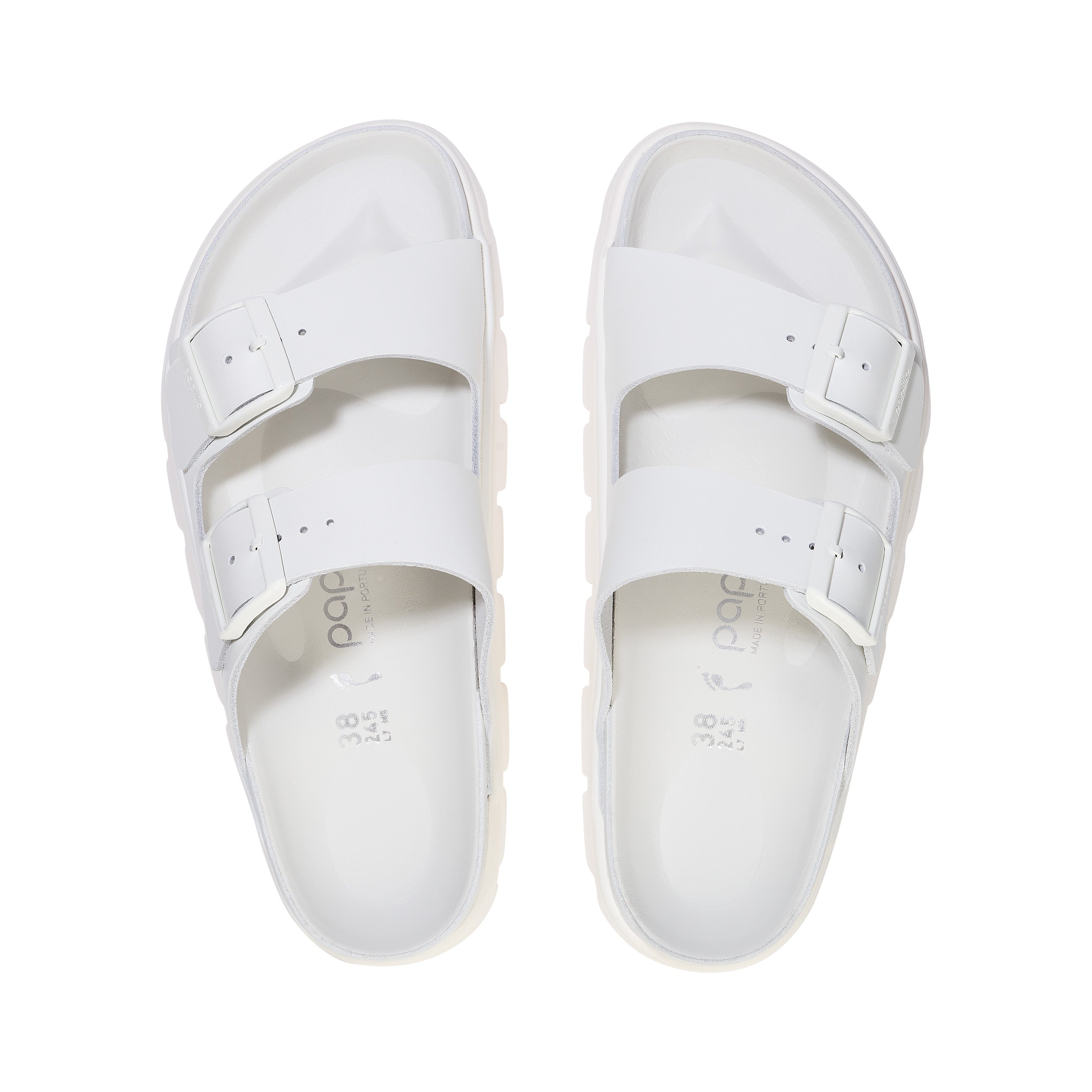Arizona Chunky Exquisite White Smooth Leather