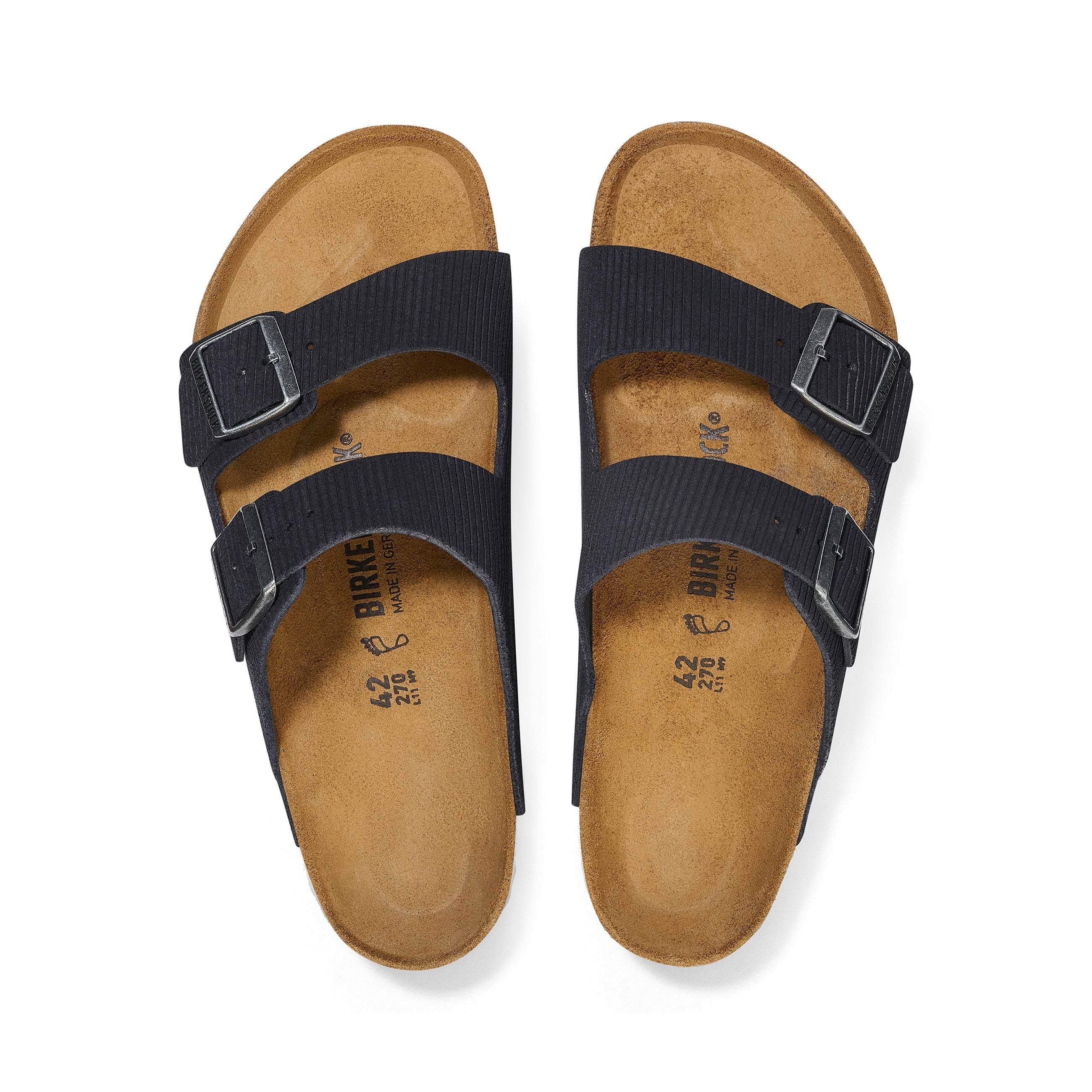 Arizona Corduroy Midnight Embossed Suede Leather