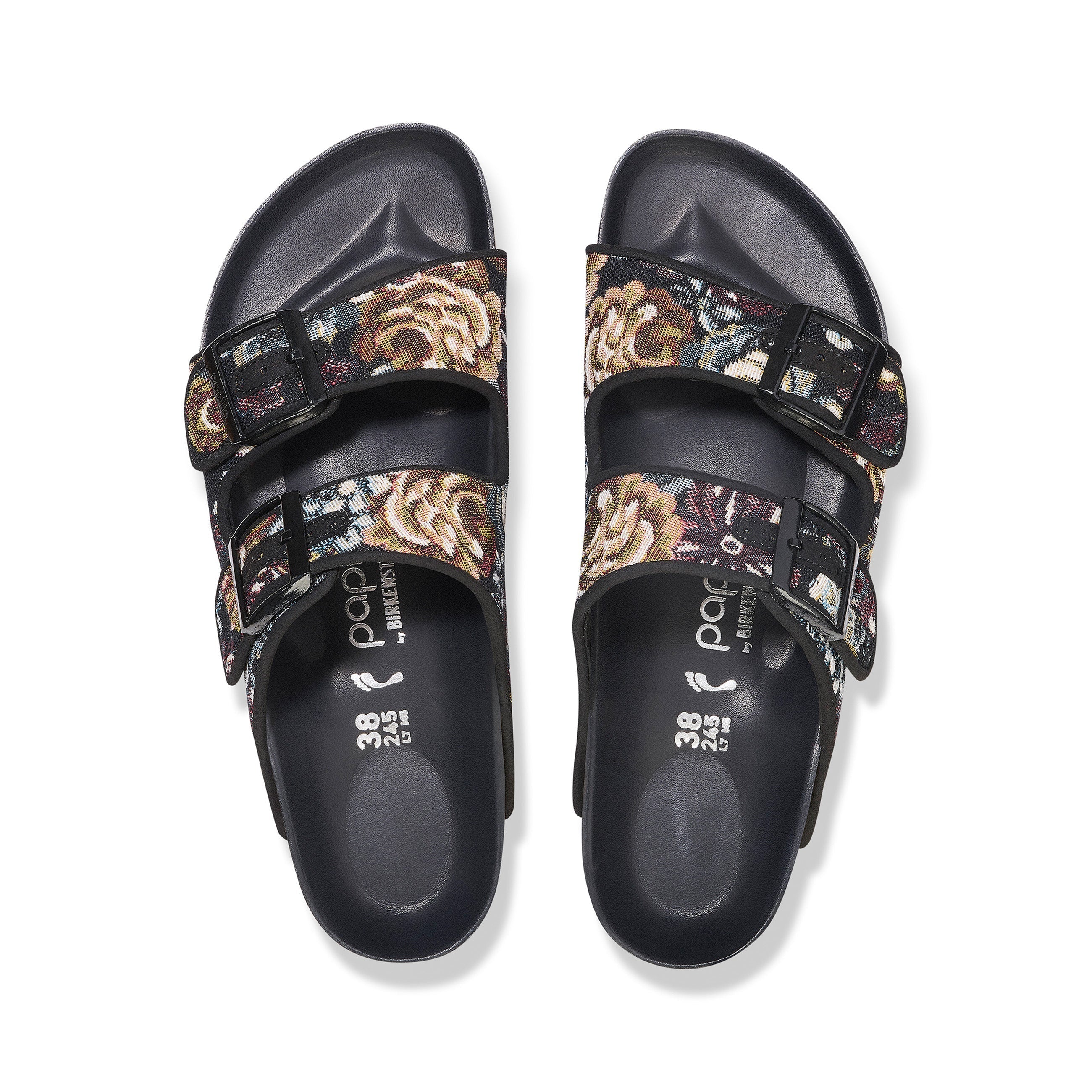 Arizona Platform Brocade Black Microfiber
