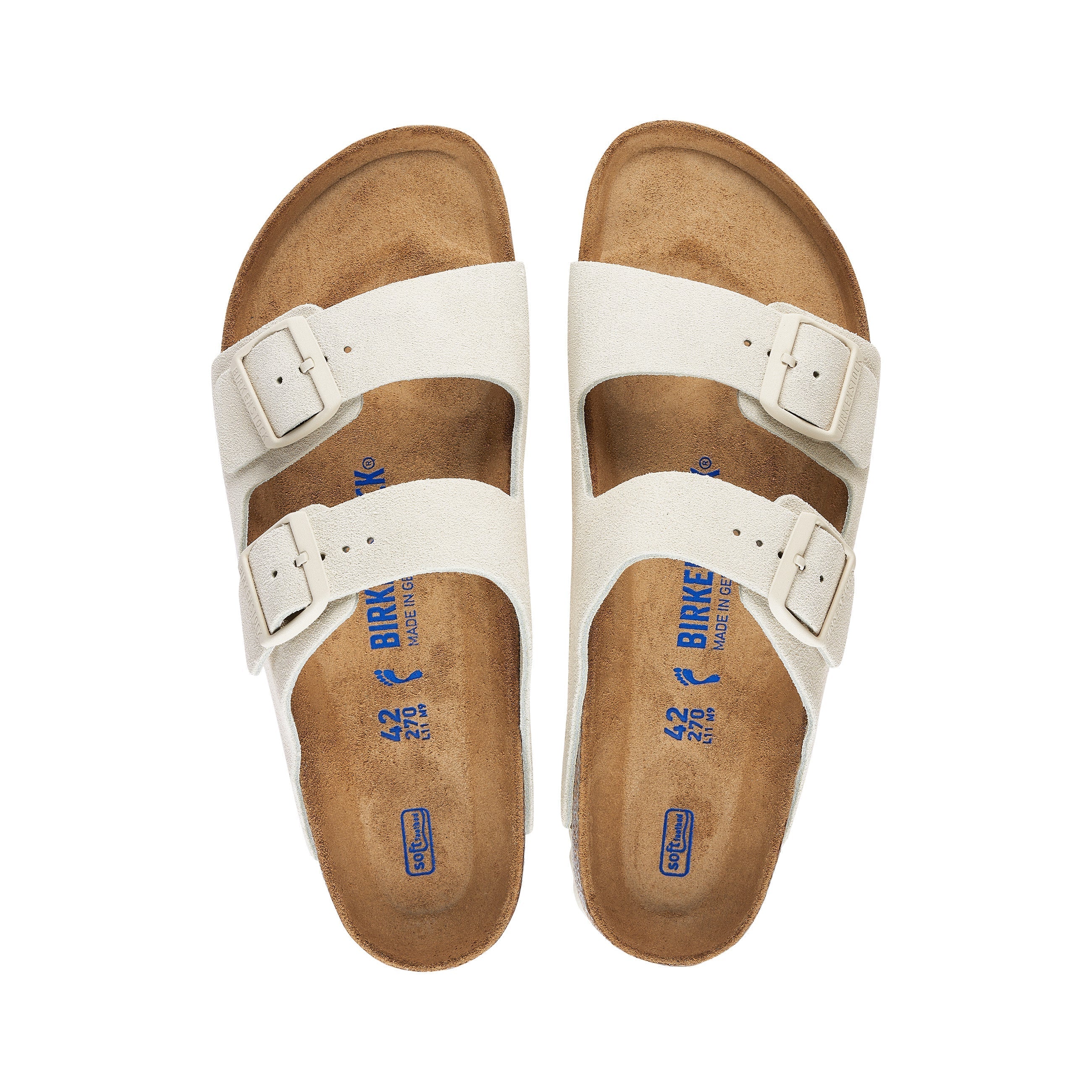 Arizona SFB Antique White Suede Leather