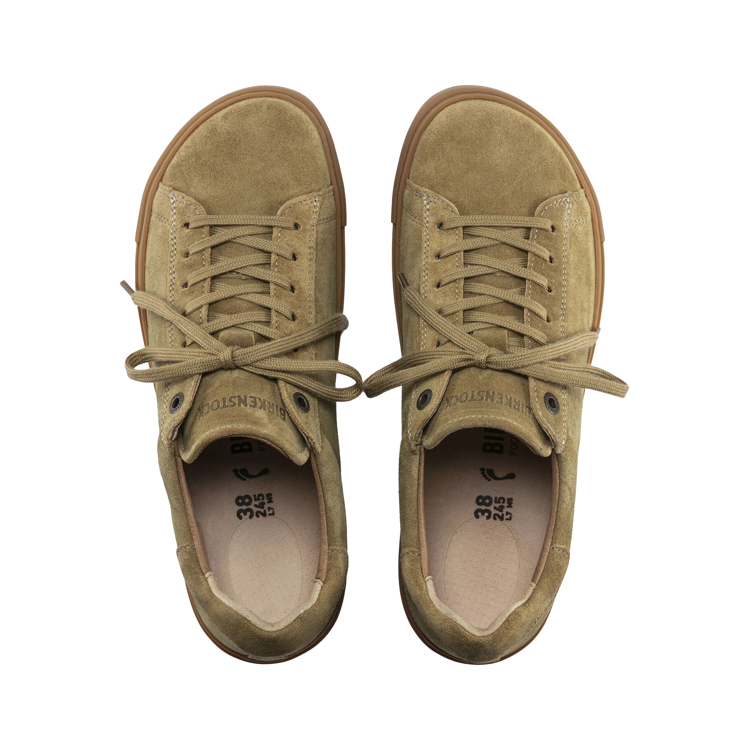 Bend Khaki Suede Leather