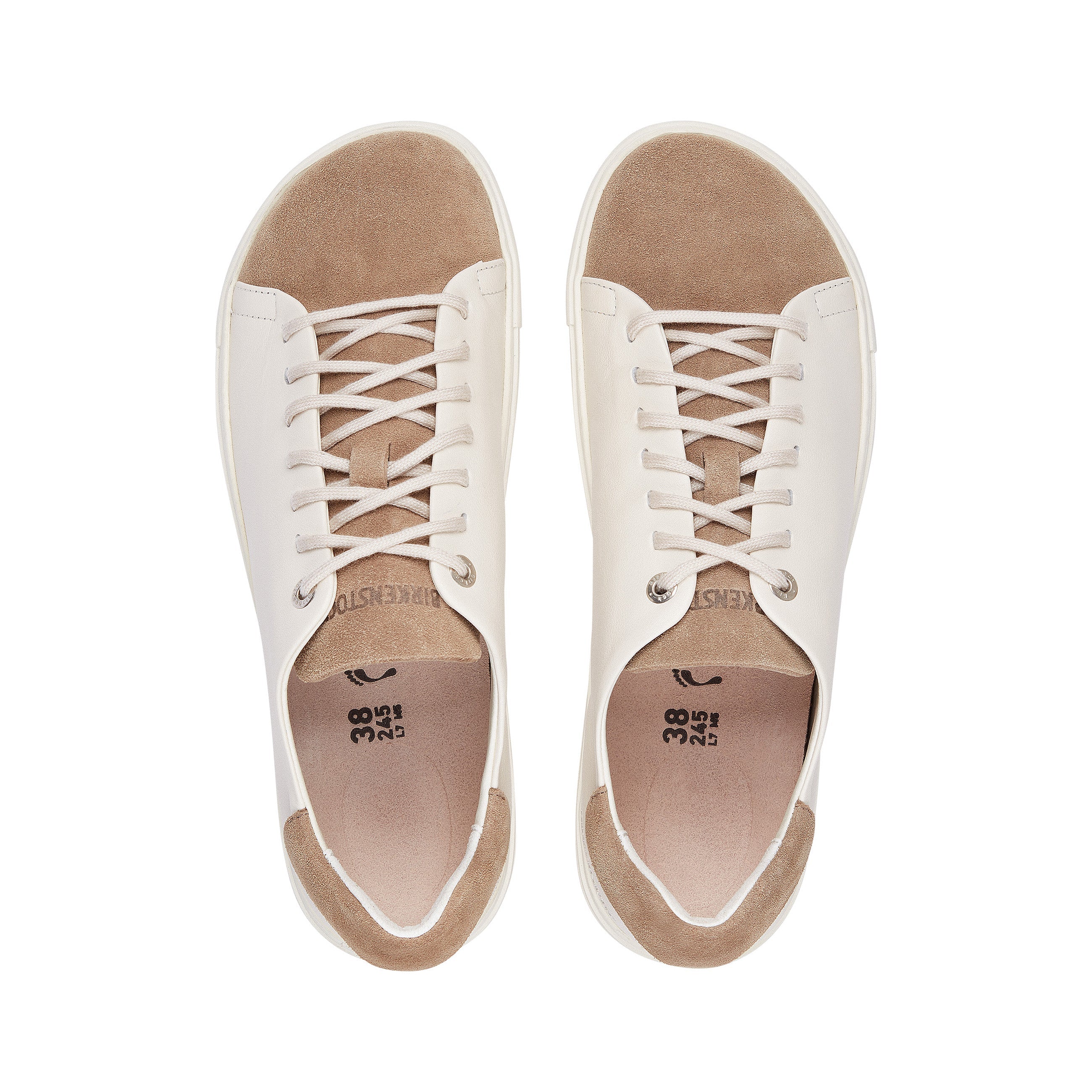 Bend Low Gray Taupe/Eggshell Smooth Leather