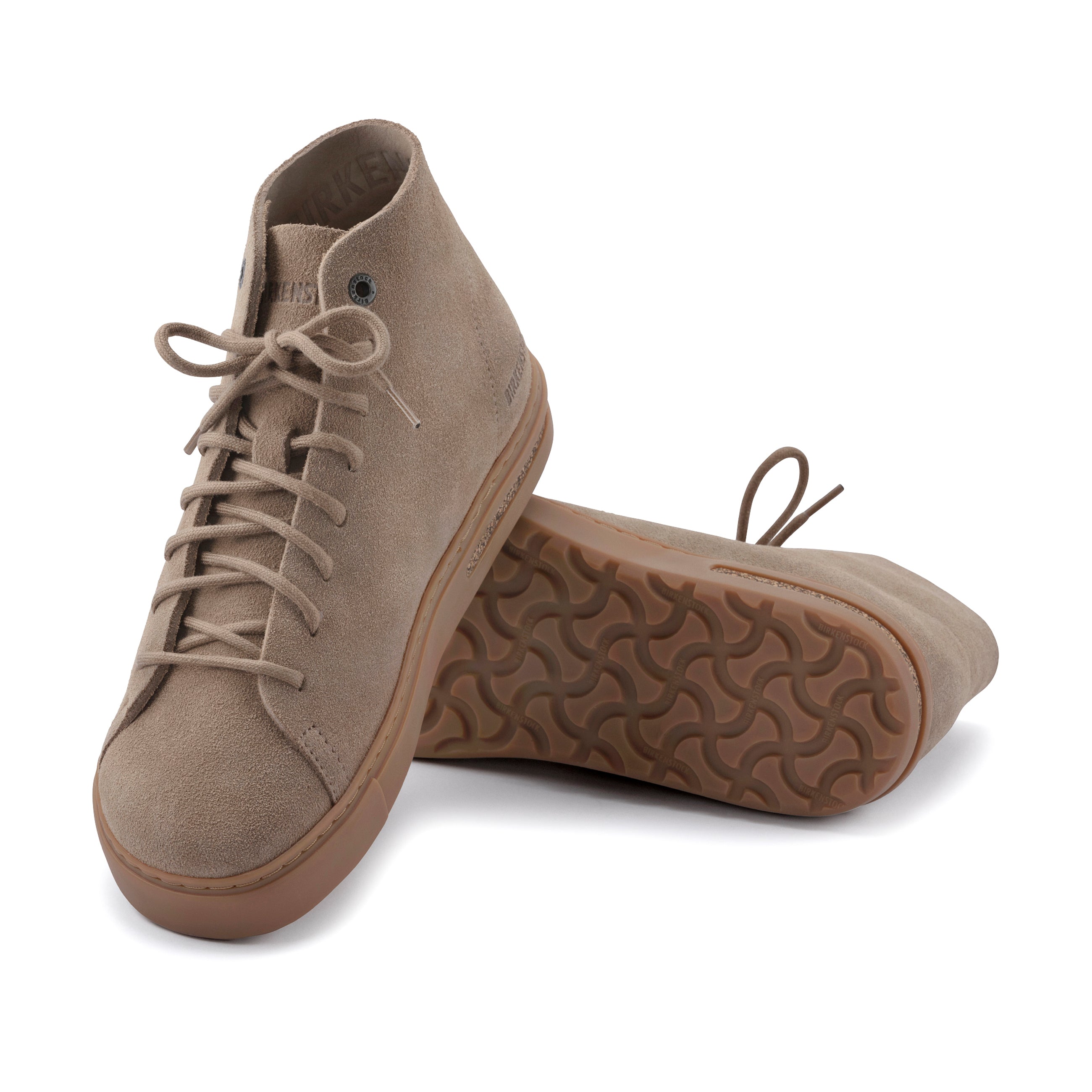 Bend Mid Taupe Suede Leather