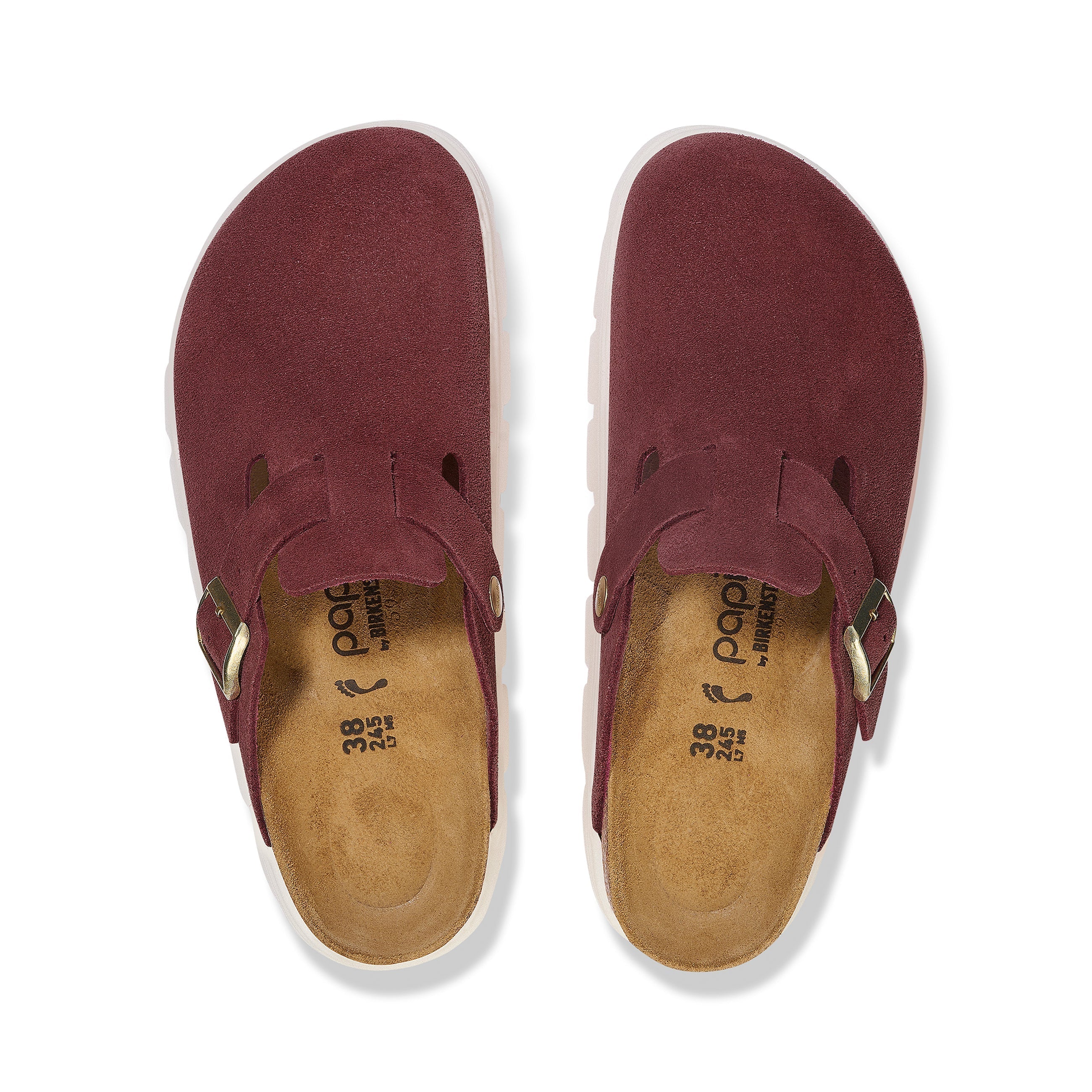 Boston Chunky Berry Crush Suede Leather