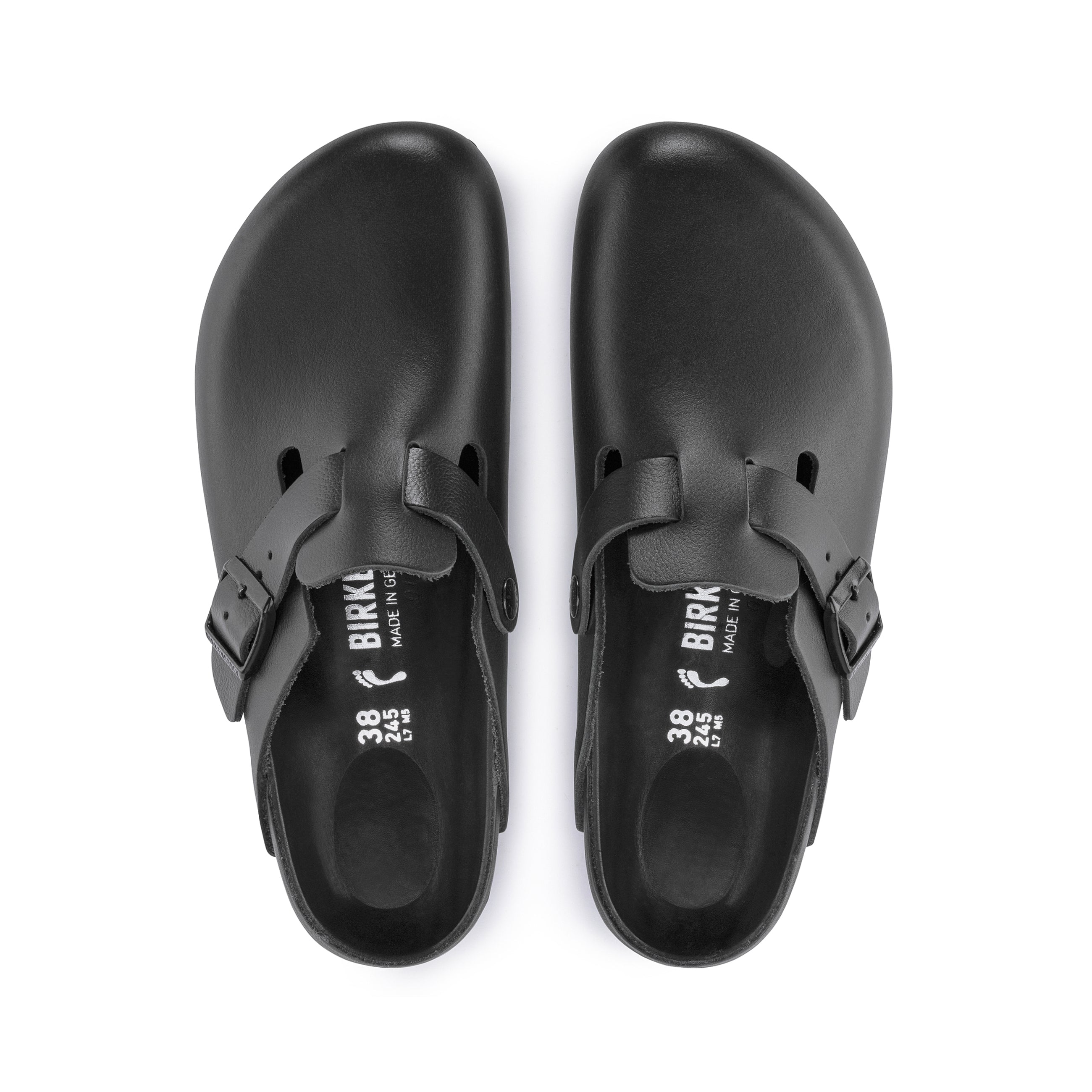 Boston Exquisite Black Natural Leather