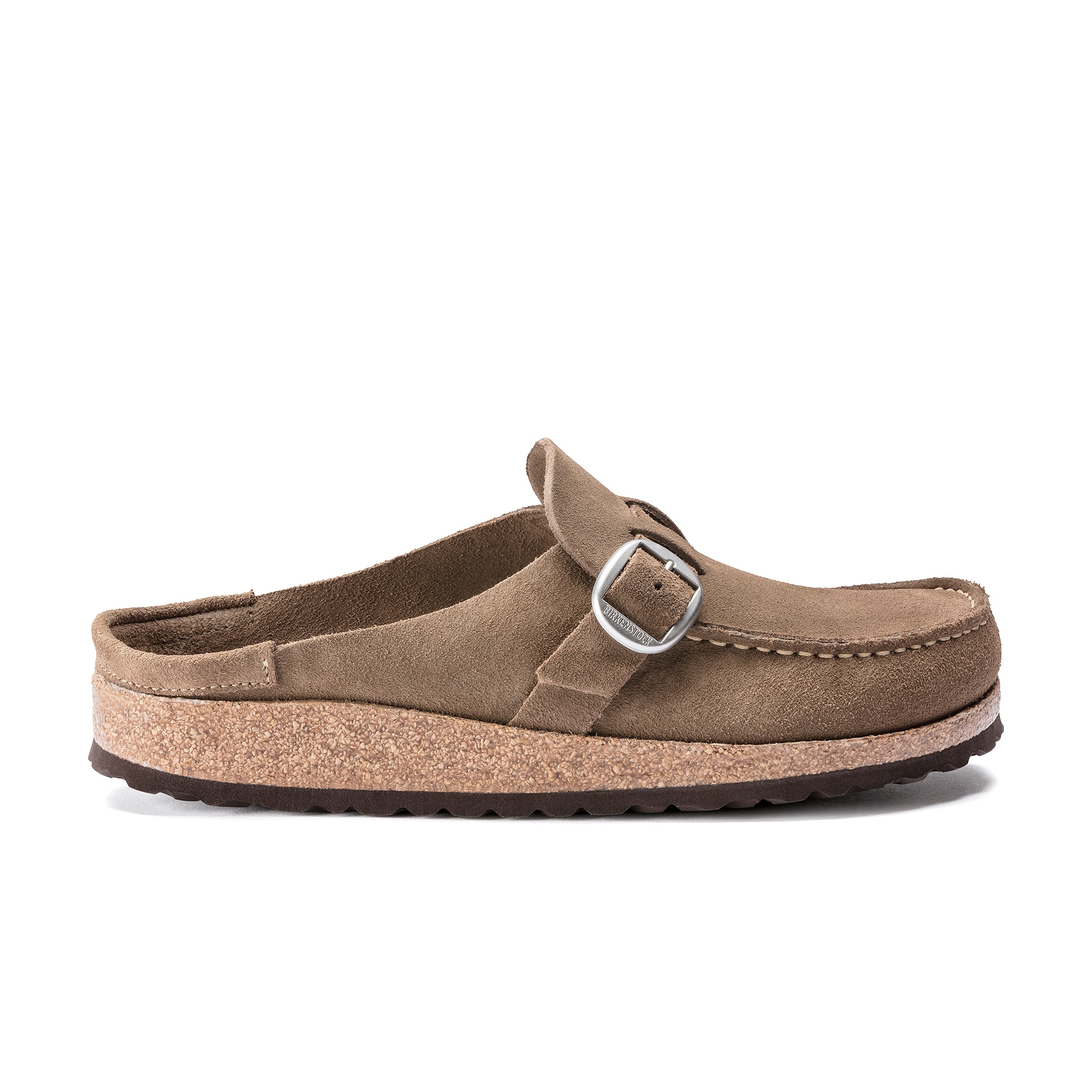 Buckley Gray Taupe Suede Leather