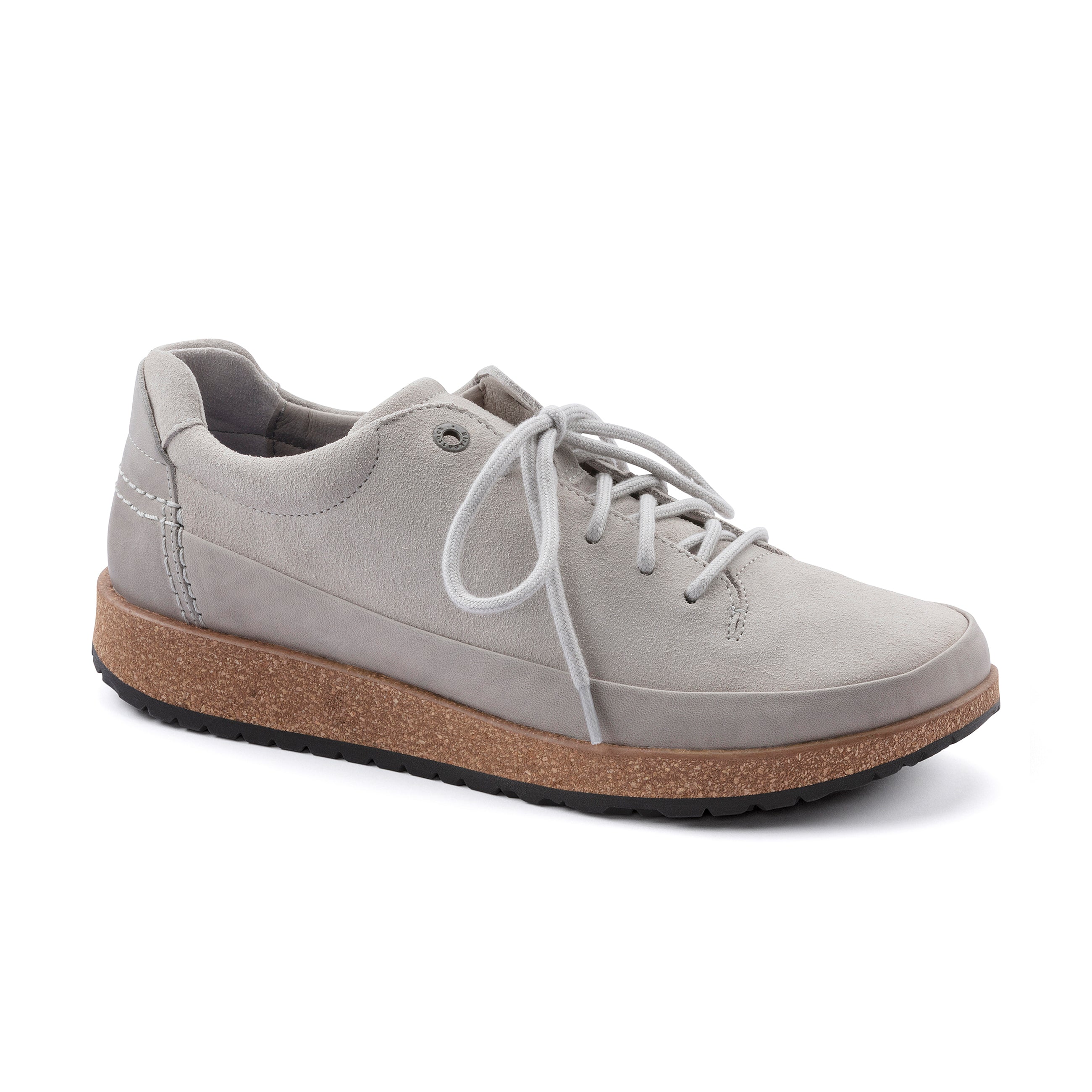 Honnef Low Whale Gray Suede Leather