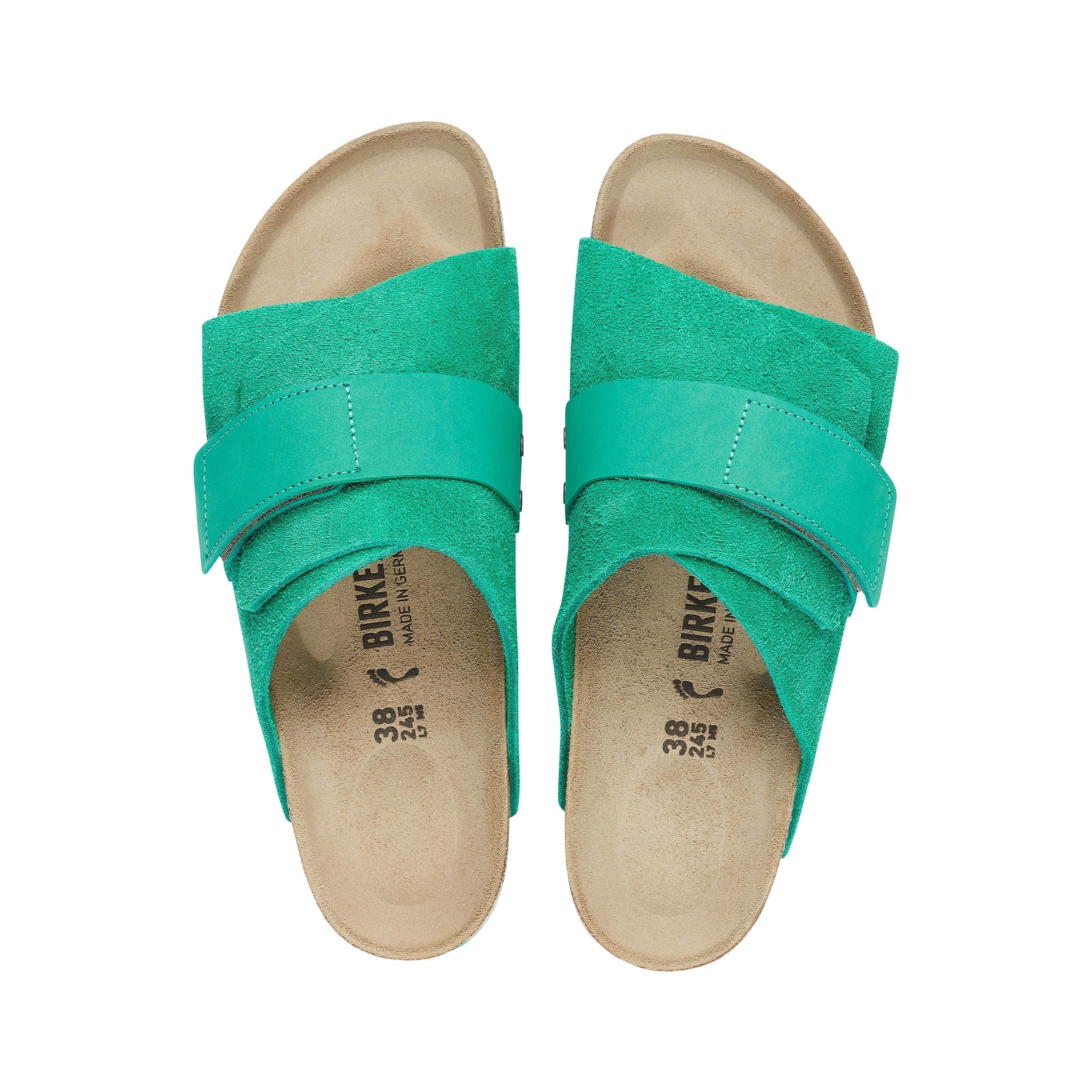 Kyoto Bold Green Suede/Nubuck Leather