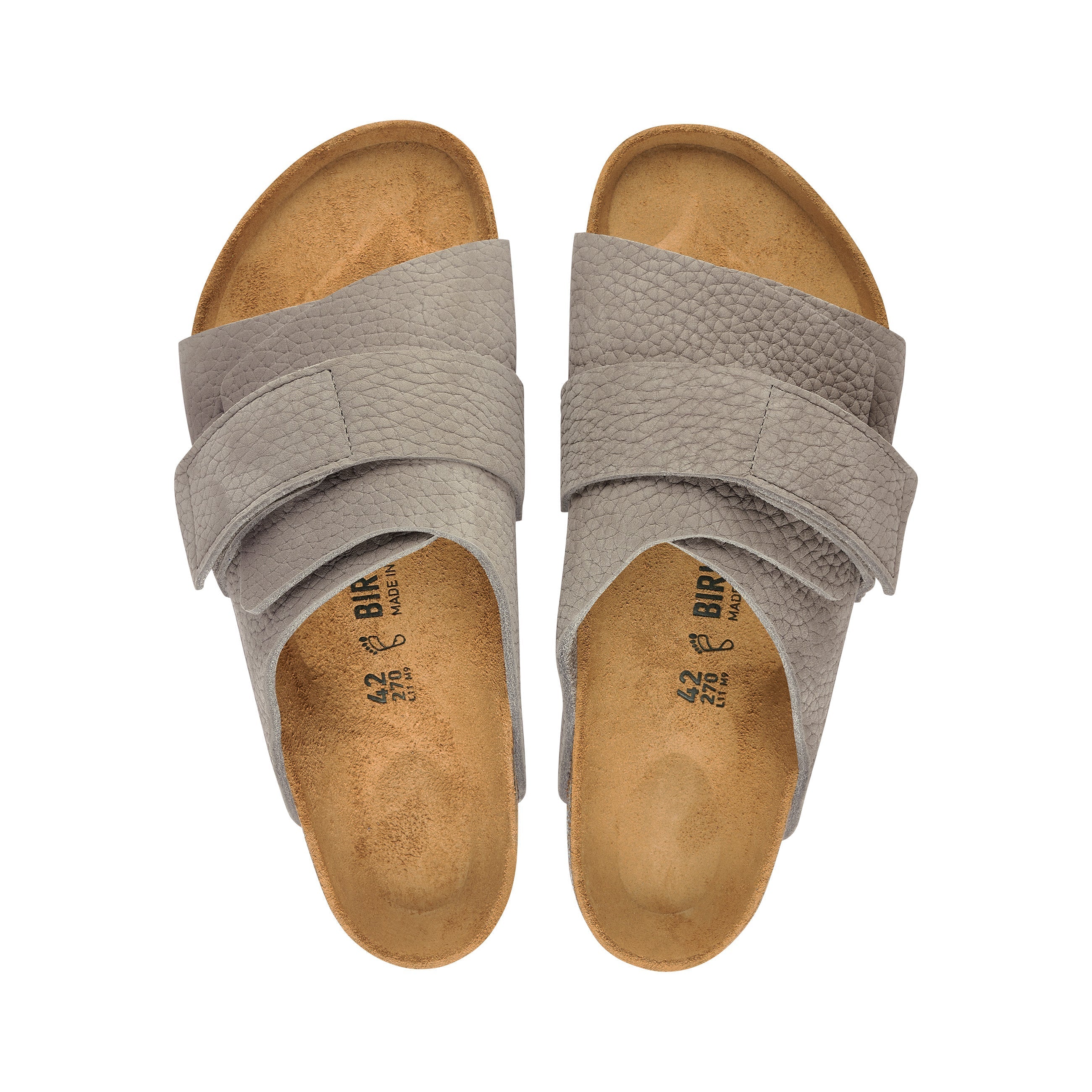Kyoto Desert Buck Whale Gray Nubuck Leather