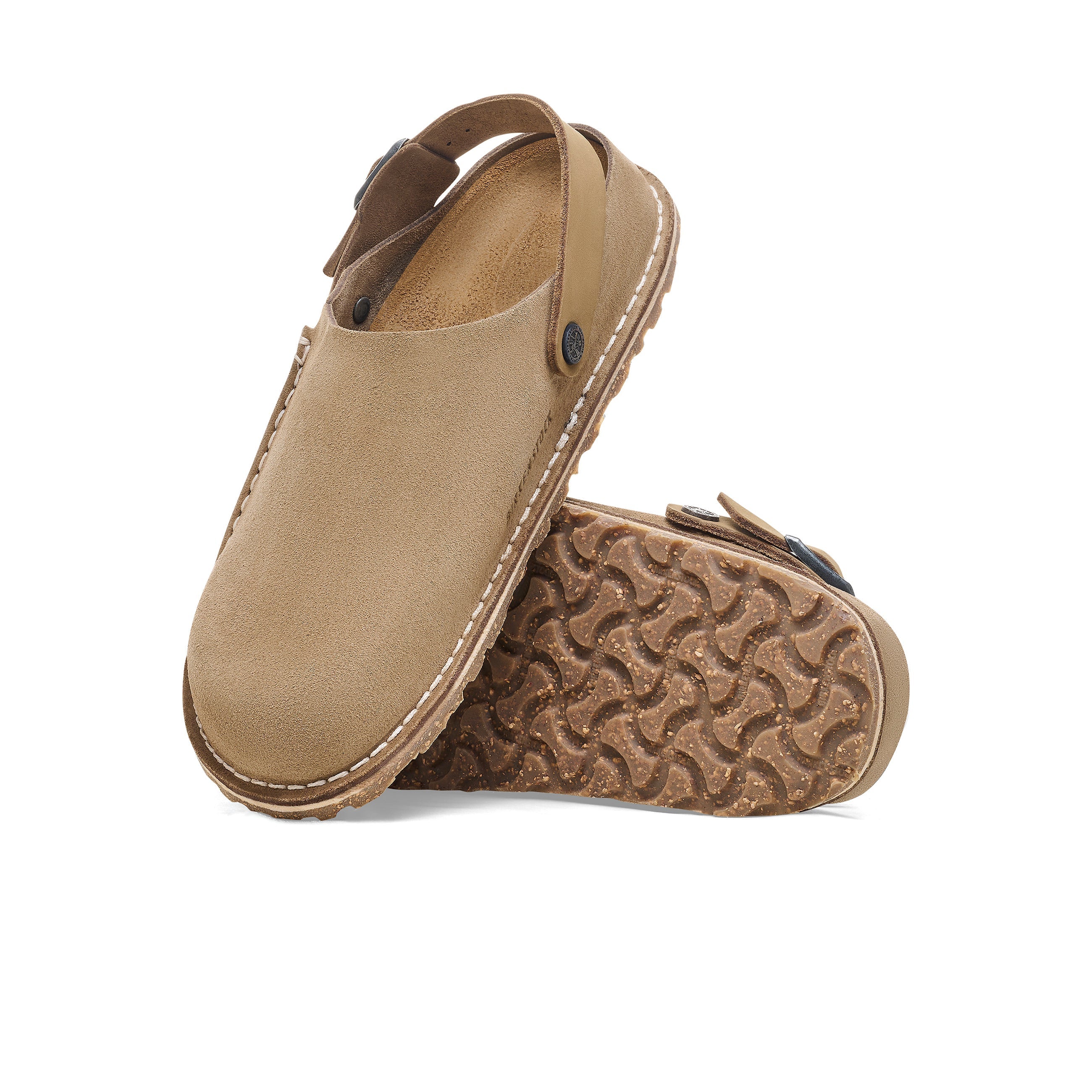 Lutry Gray Taupe Suede Leather