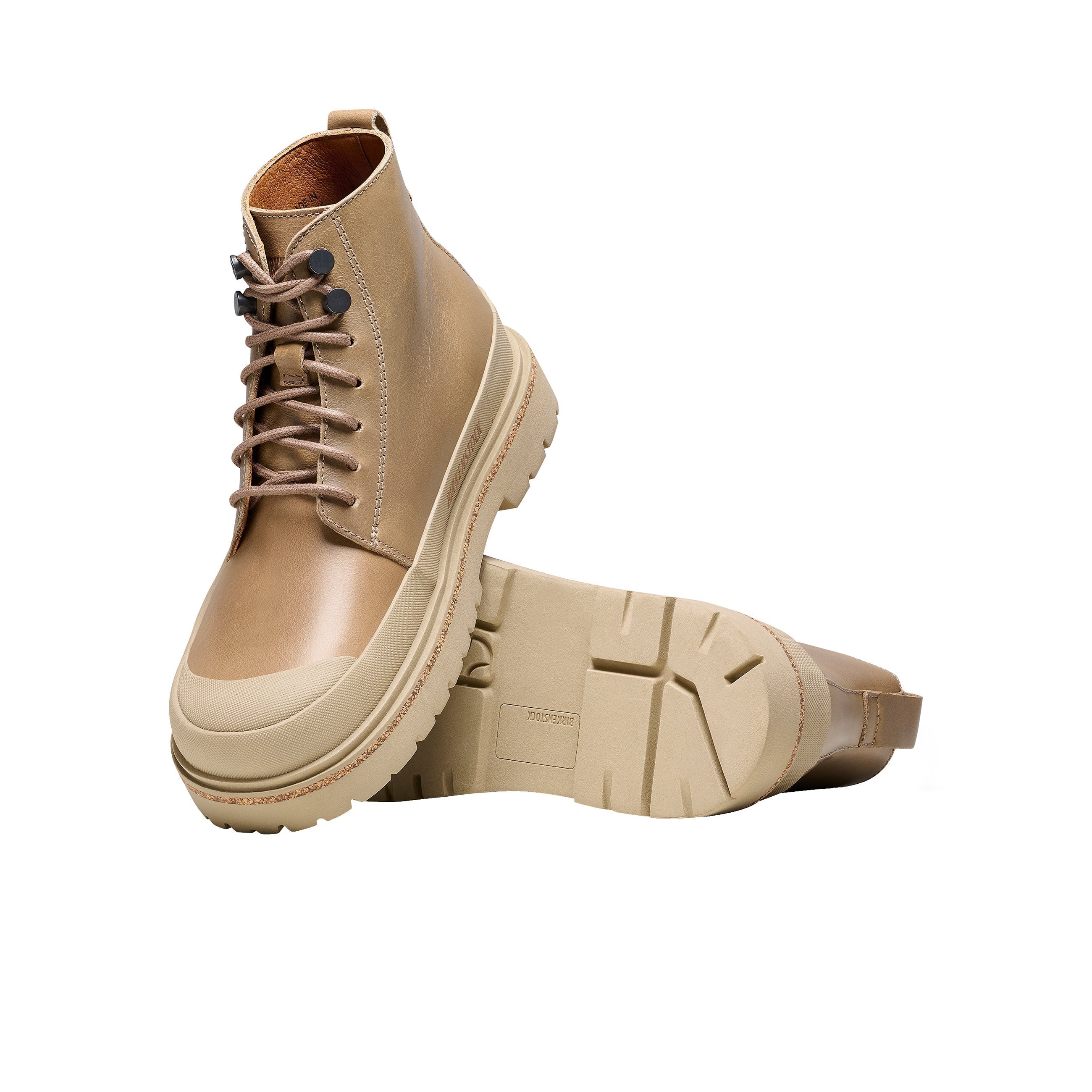 Prescott Mens Taupe Natural Leather