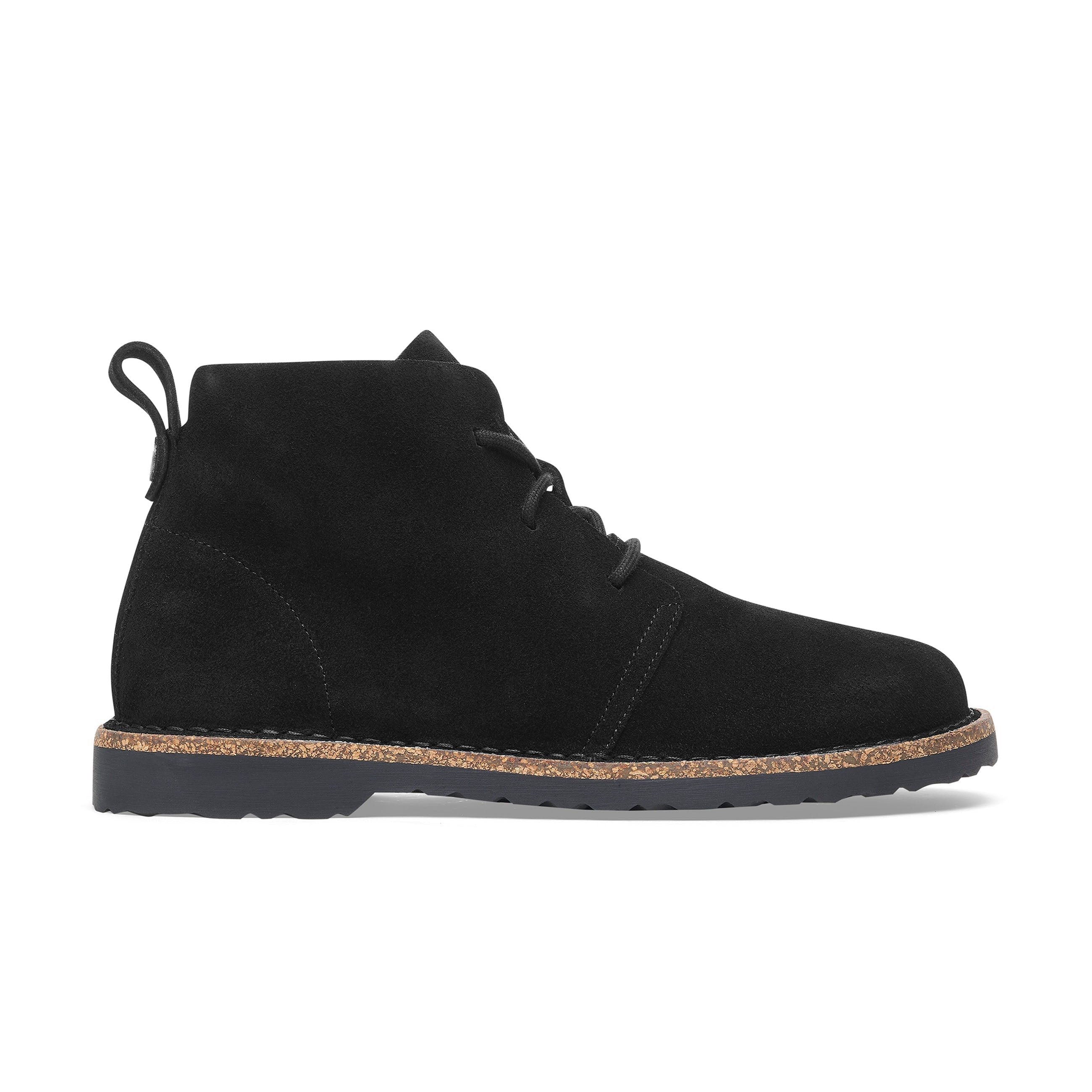 Uppsala Mid Black Suede Leather