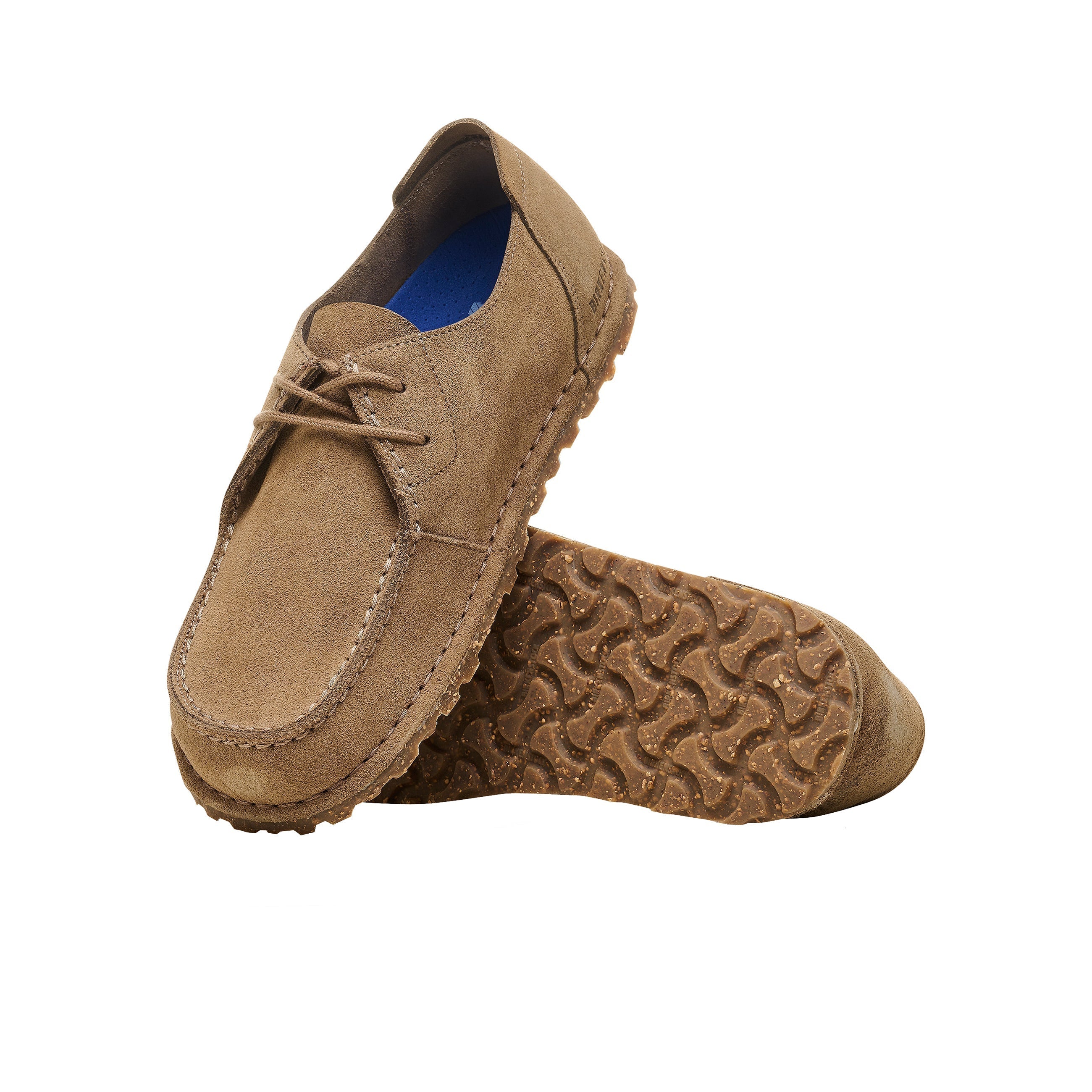 Utti Lace Gray Taupe Suede Leather