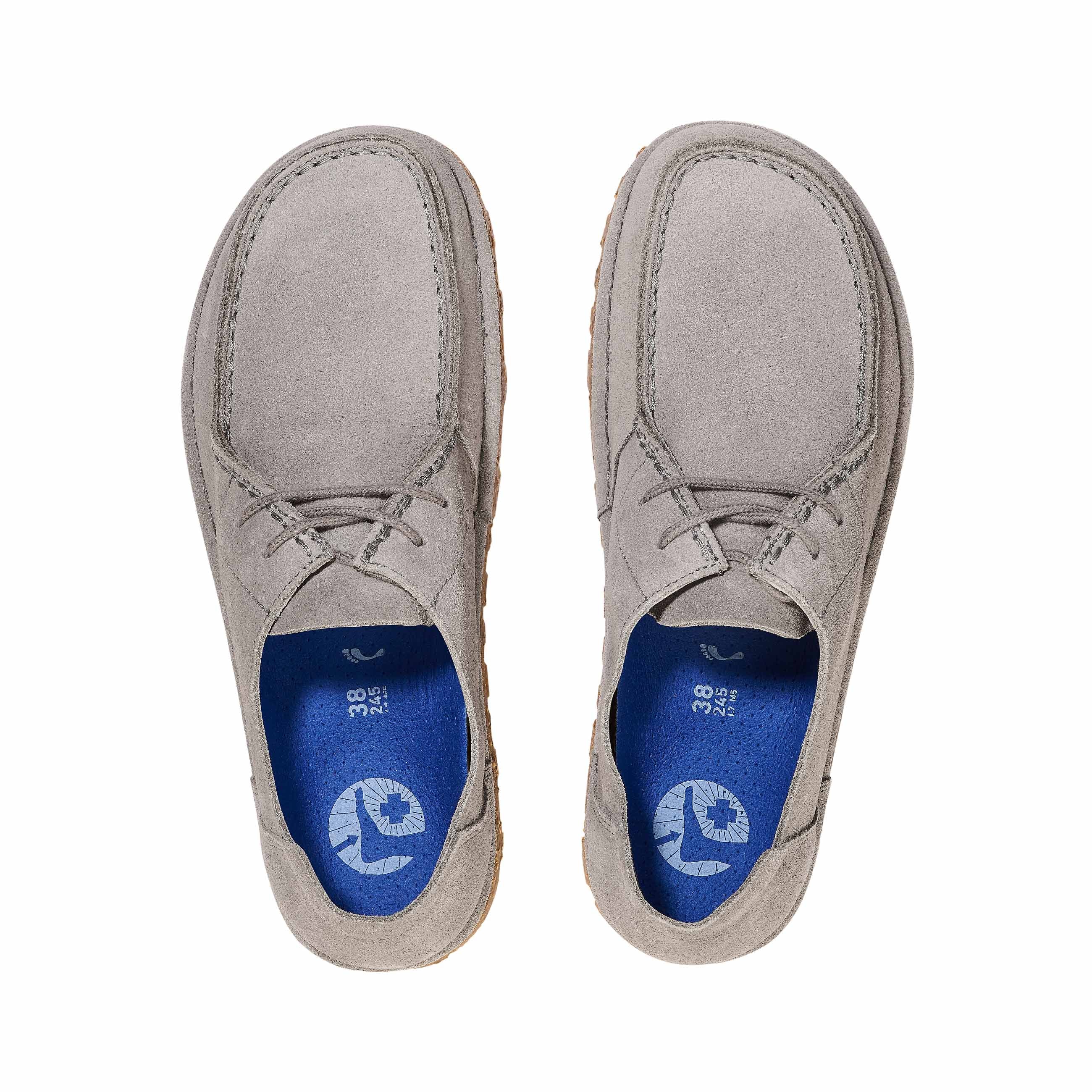 Utti Lace Whale Gray Suede Leather