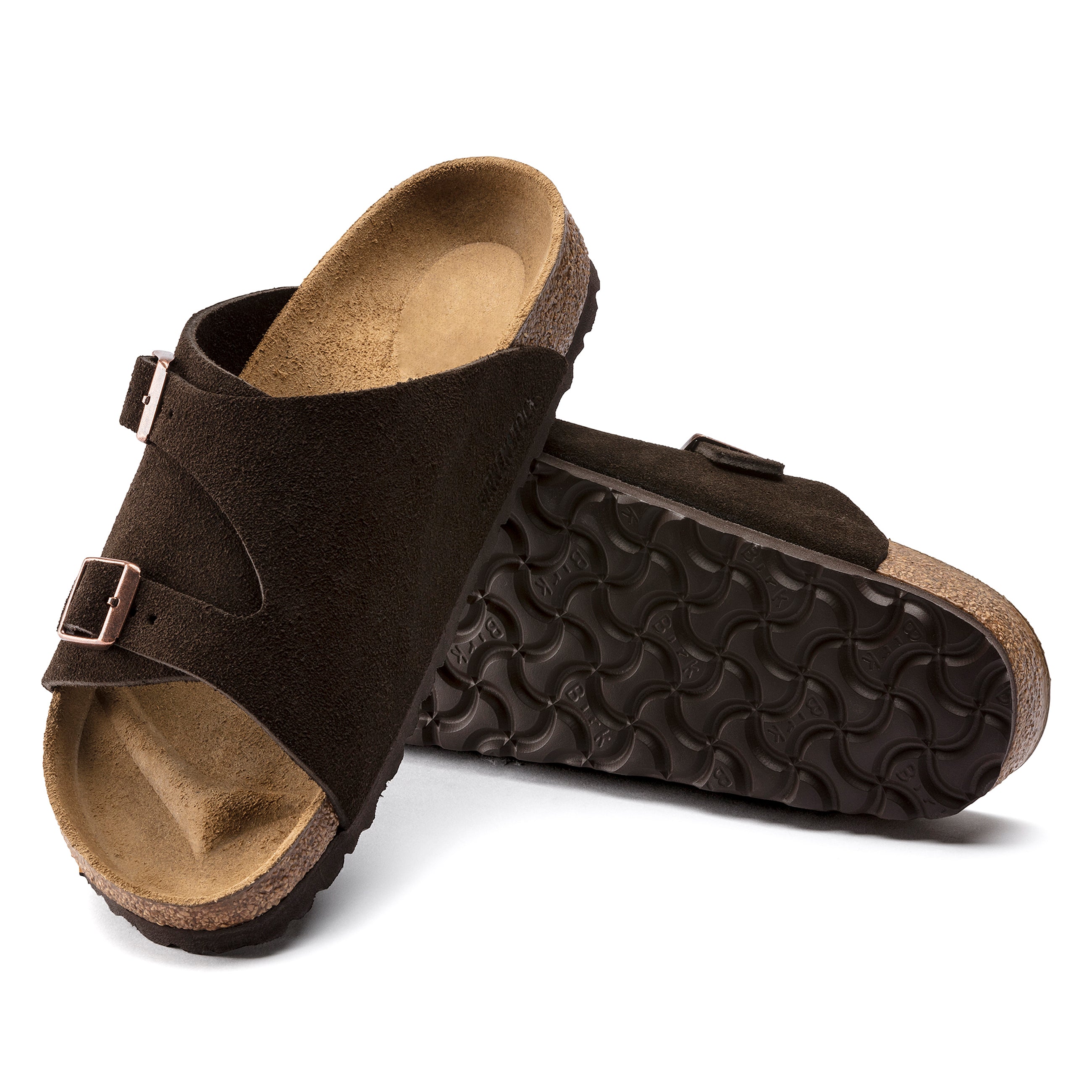 Zurich Mocha Suede Leather
